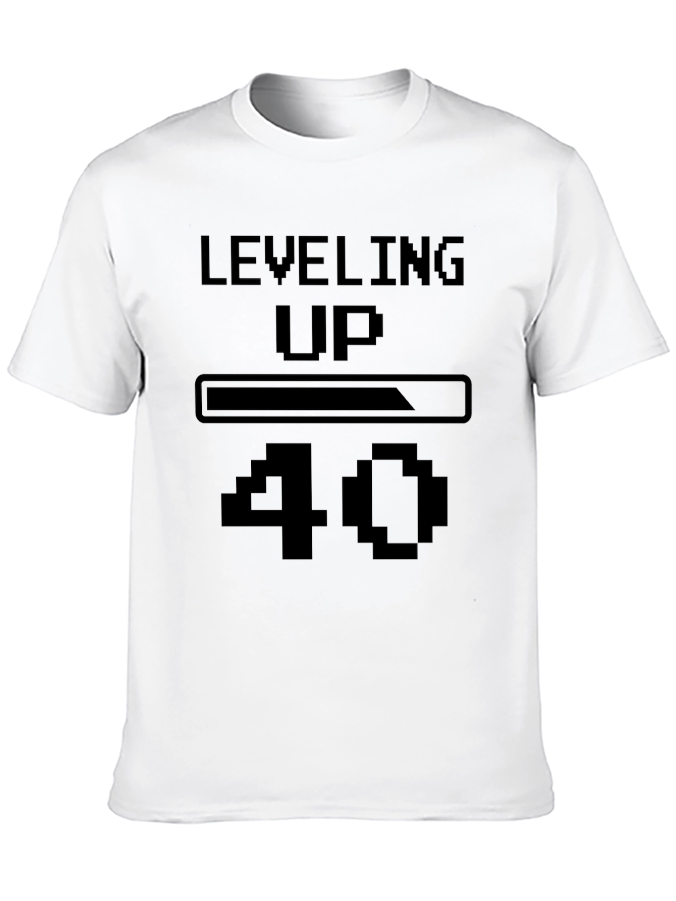 Leveling Up 40 Black T-Shirt