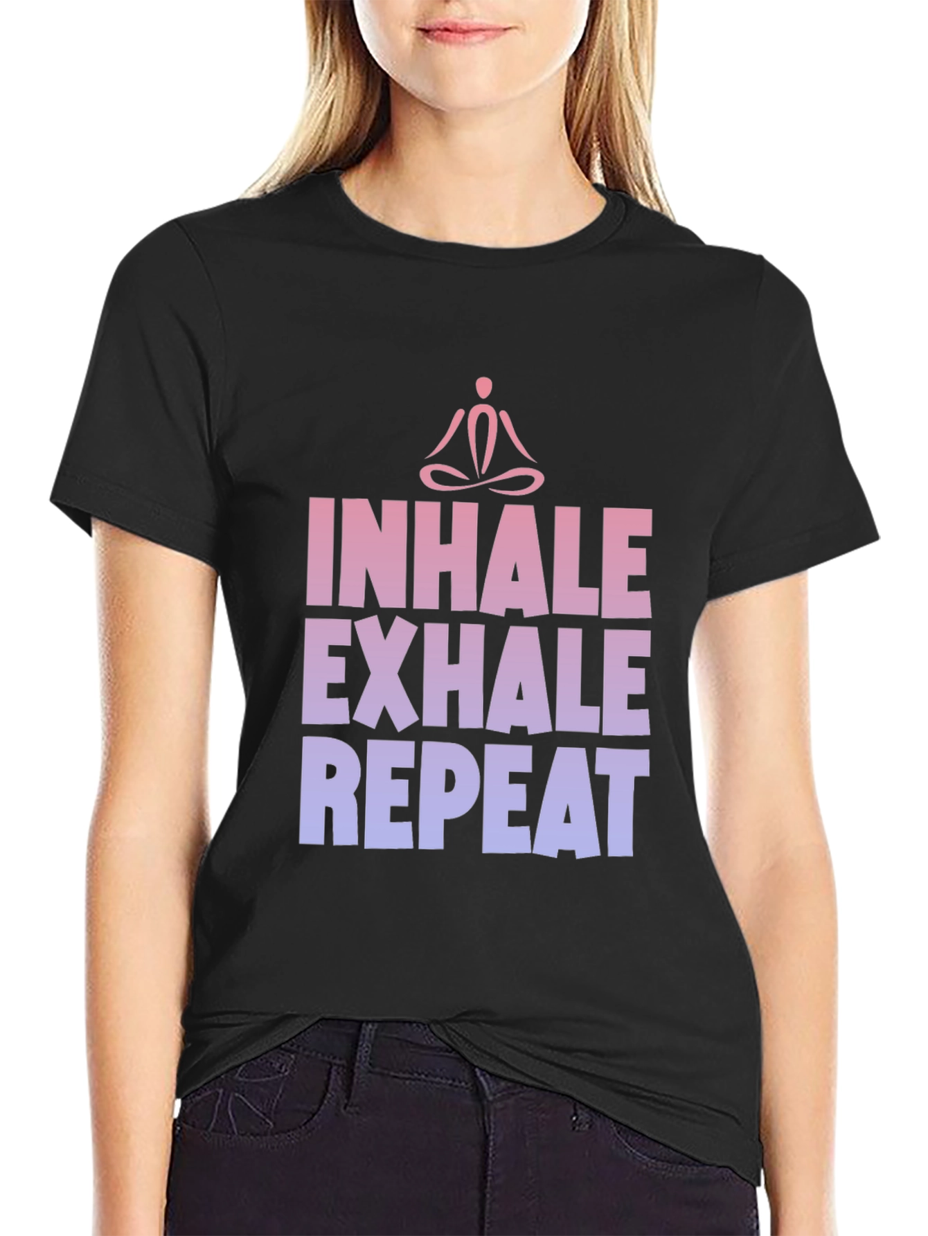 Inhale Exhale Repeat Yoga Graphic Tee