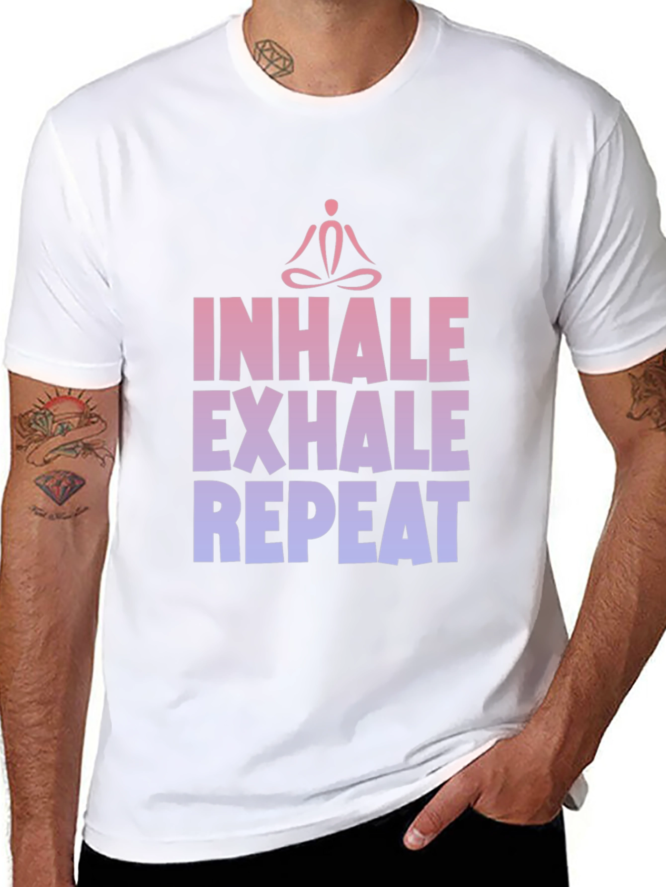 Inhale Exhale Repeat Yoga Graphic Tee