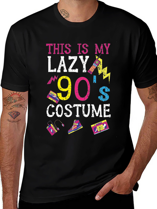 90s Costume T-Shirt - Lazy Retro Style Tee