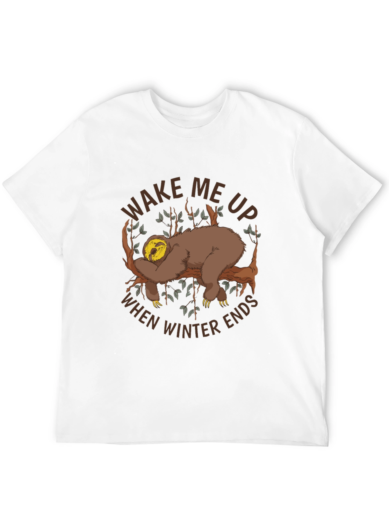 Wake Me Up Sloth Graphic Tee