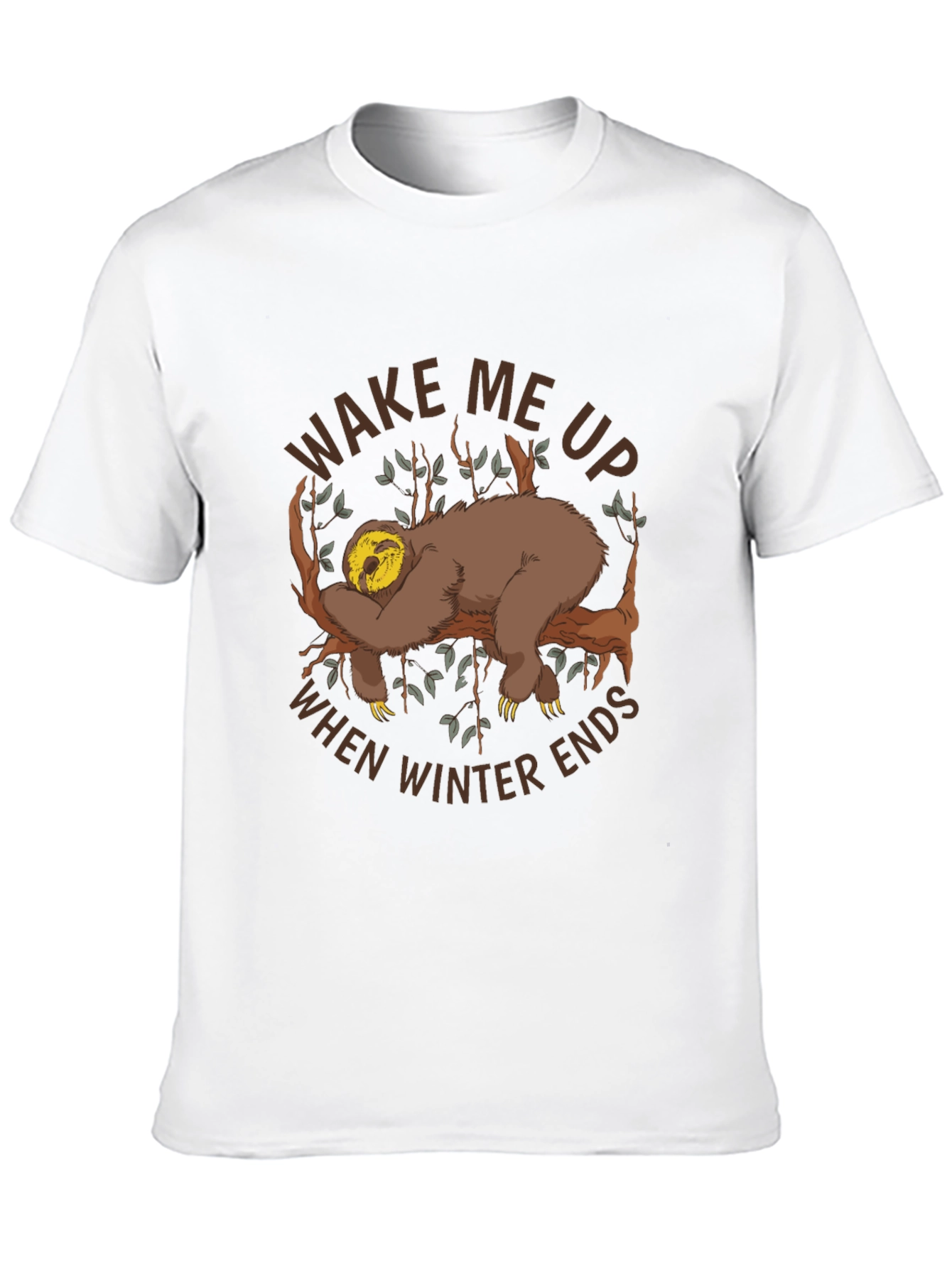Wake Me Up Sloth Graphic Tee
