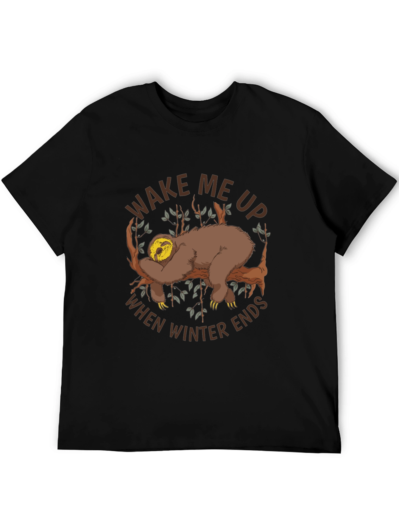 Wake Me Up Sloth Graphic Tee