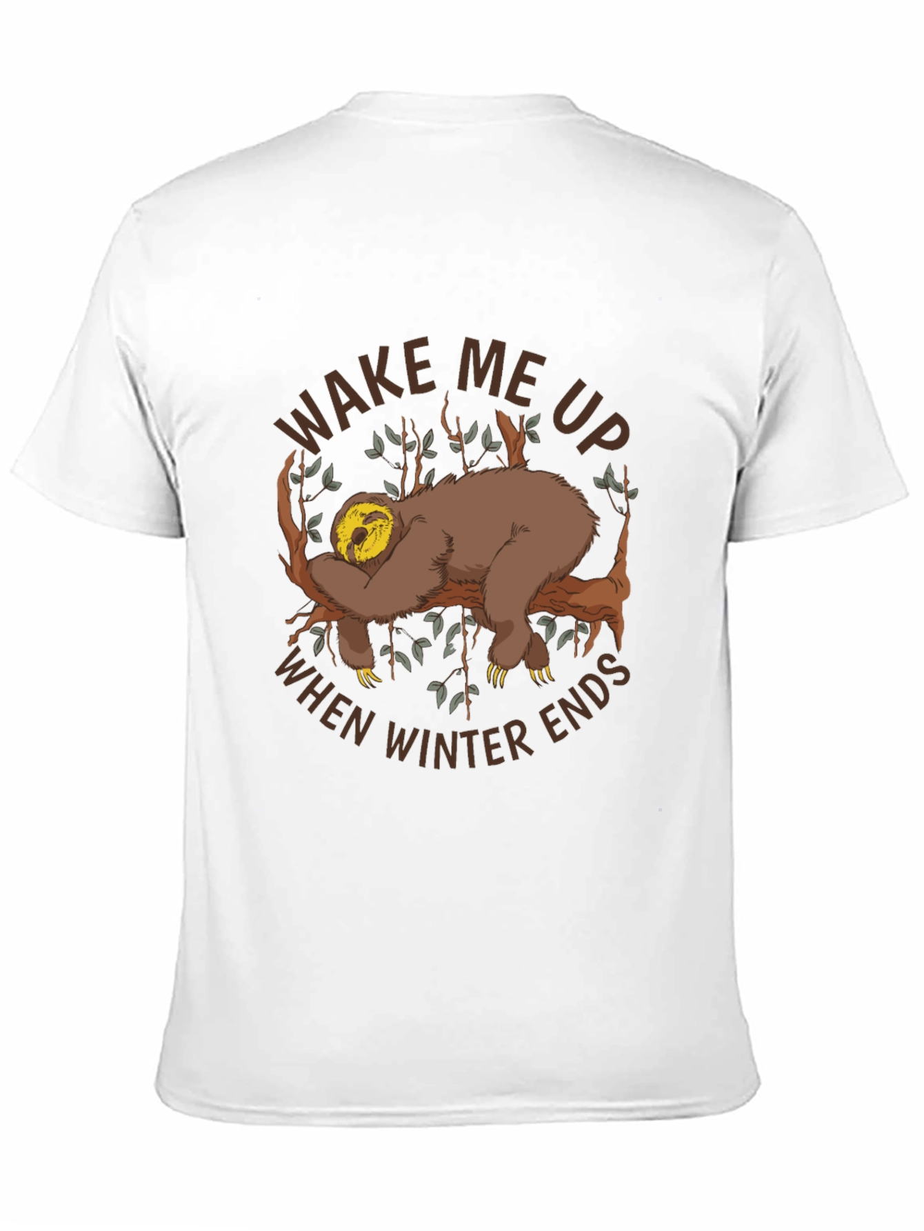 Wake Me Up Sloth Graphic Tee