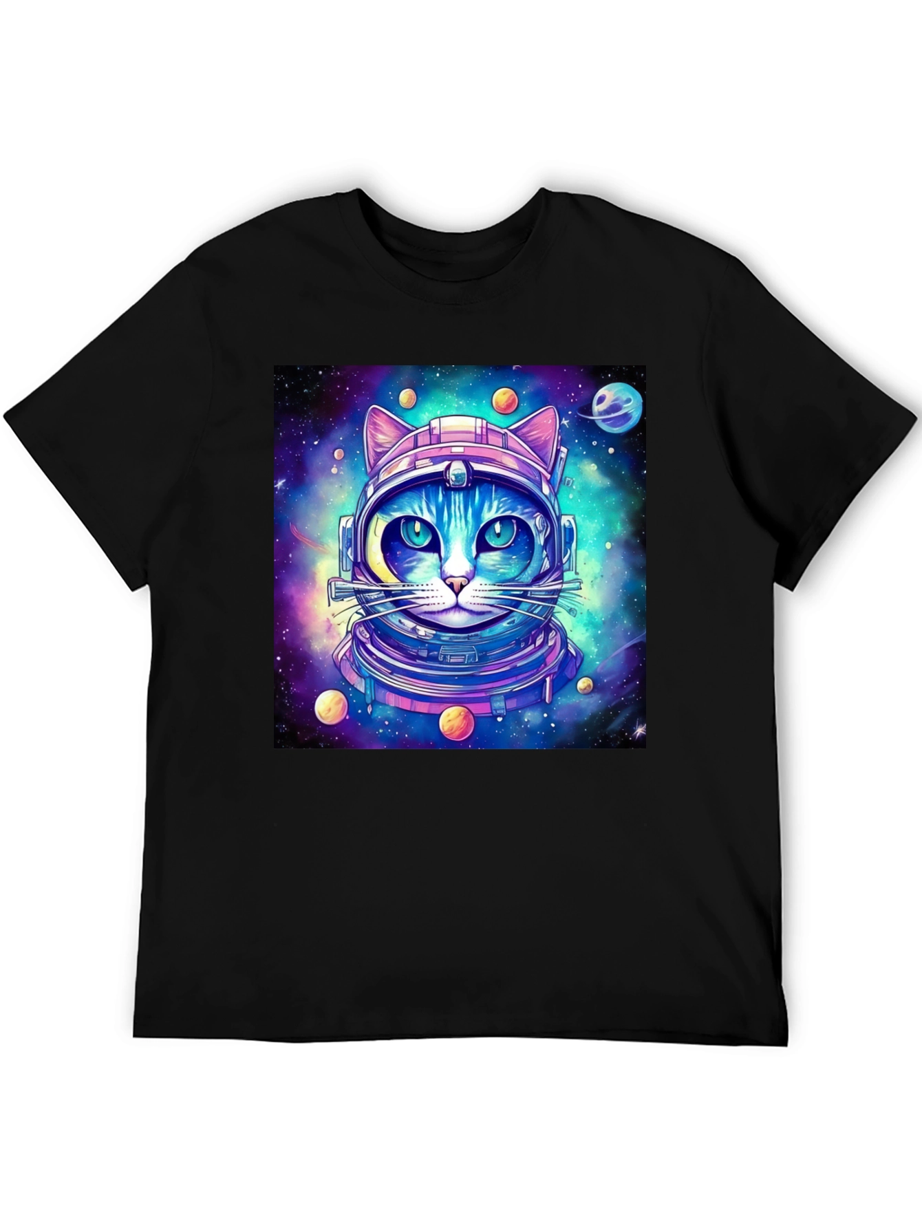 Space Cat T-Shirt - Galaxy Kitten Astronaut Tee