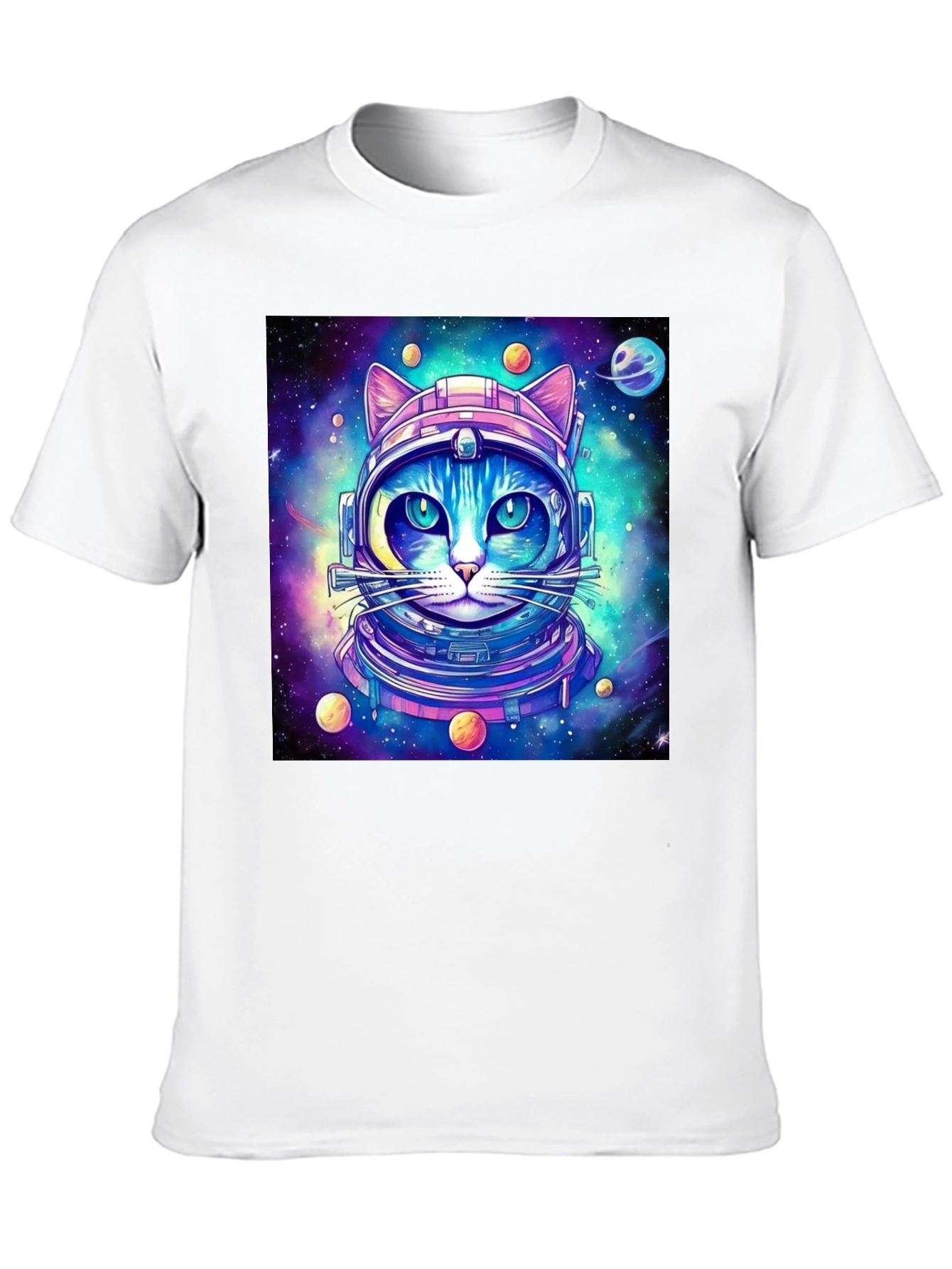 Space Cat T-Shirt - Galaxy Kitten Astronaut Tee
