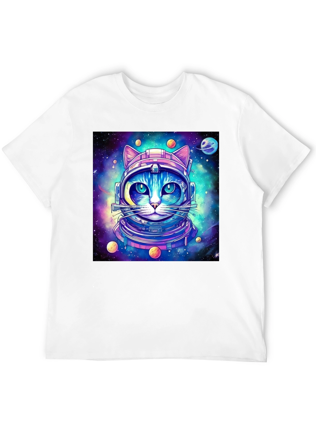 Space Cat T-Shirt - Galaxy Kitten Astronaut Tee