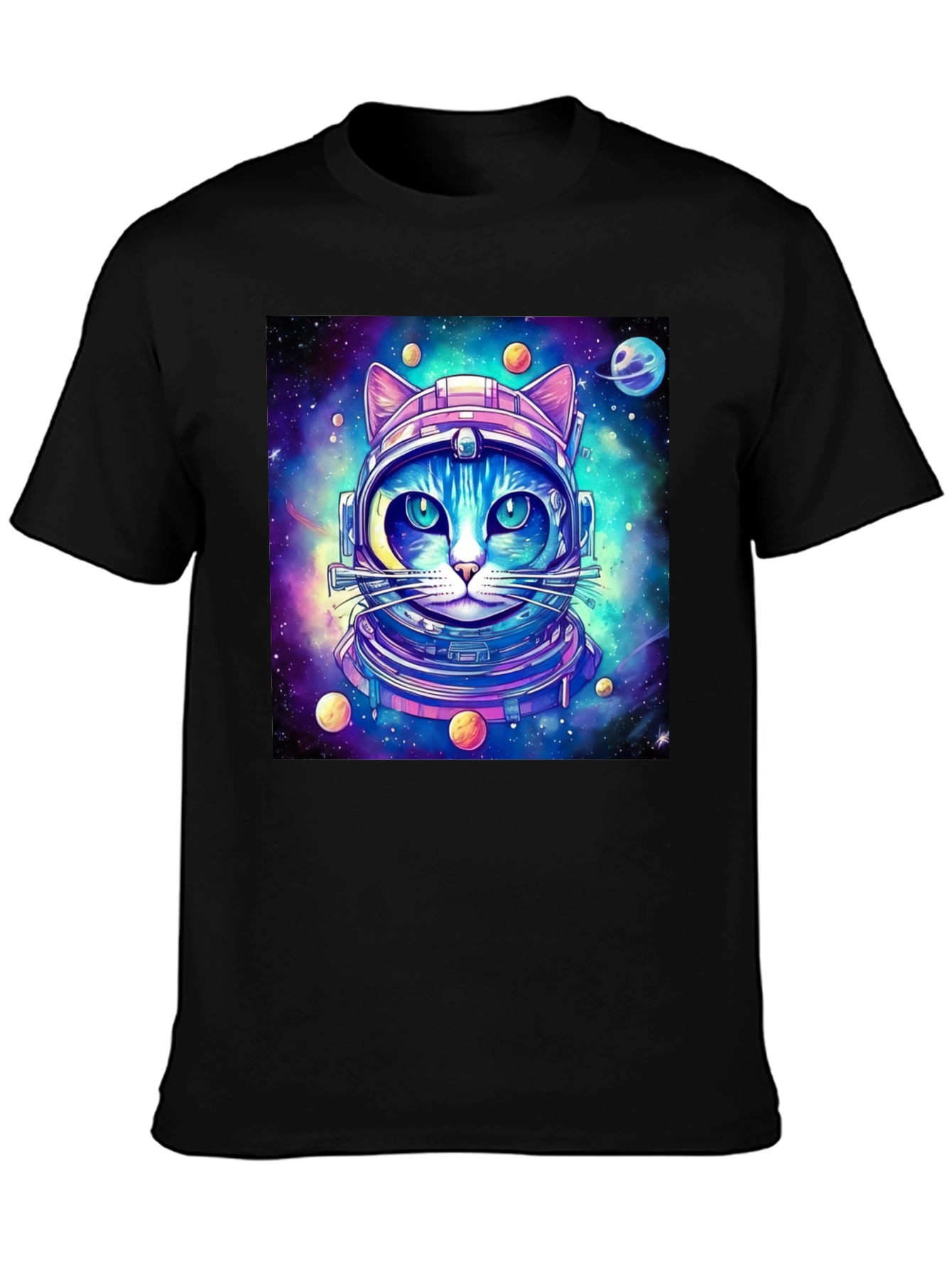 Space Cat T-Shirt - Galaxy Kitten Astronaut Tee