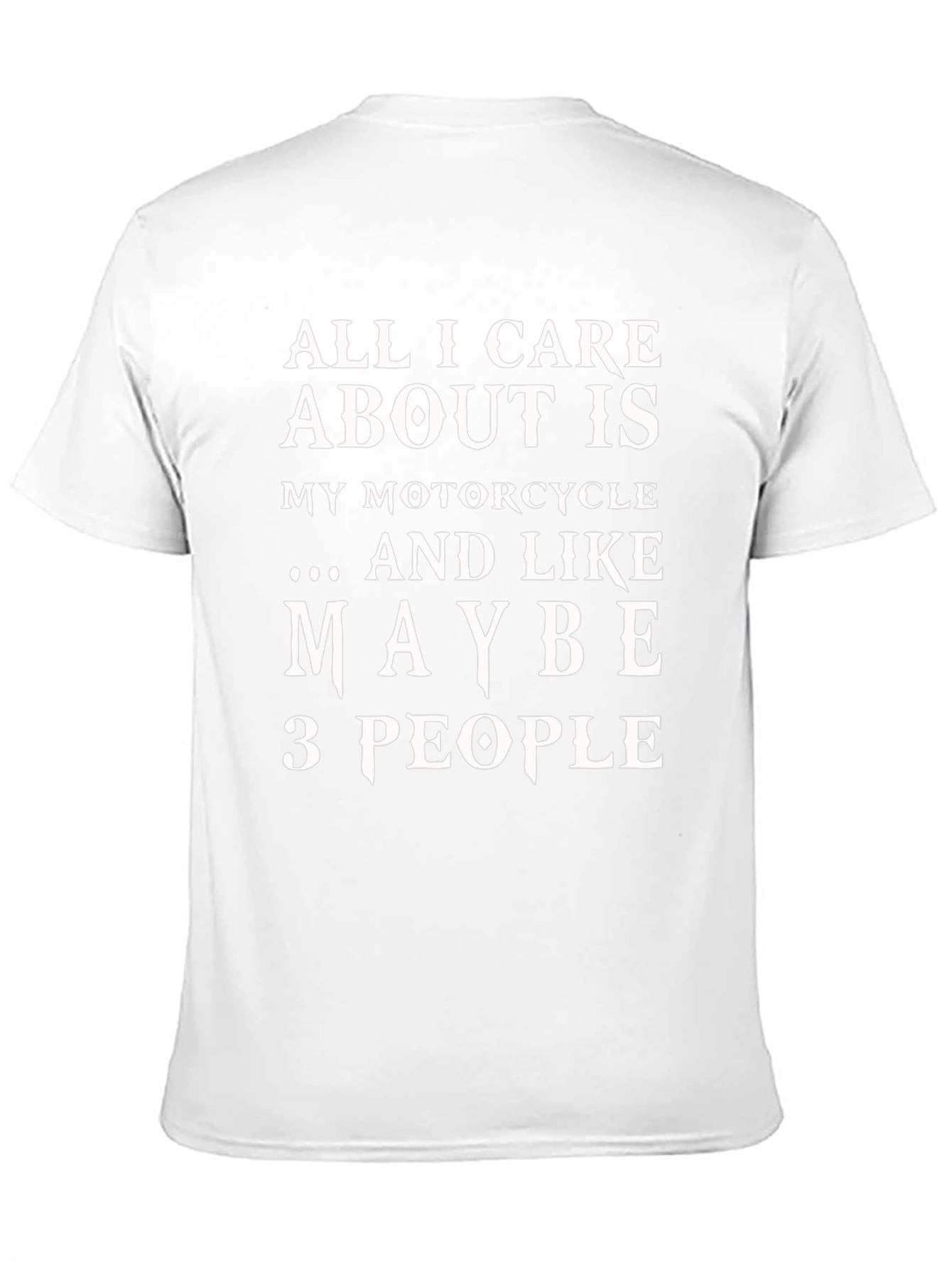 Motorcycle & 3 People Graphic T-Shirt