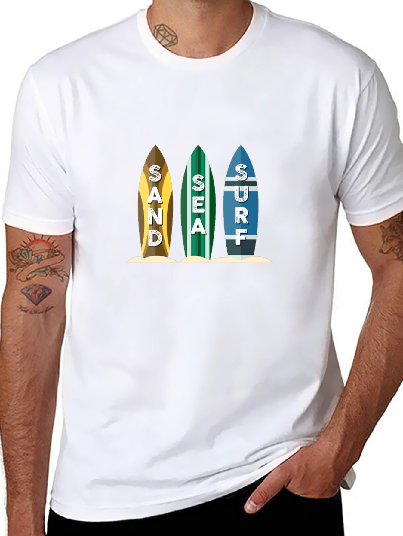 Sand Sea Surf T-Shirt - Beach Life Tee