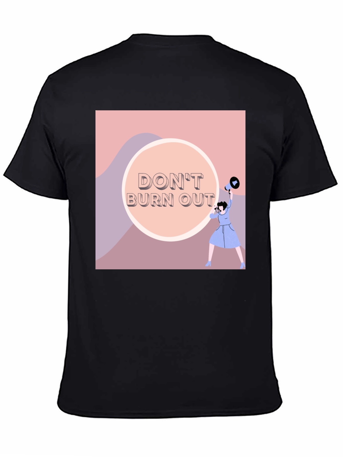 Dont Burn Out Graphic Tee - Black