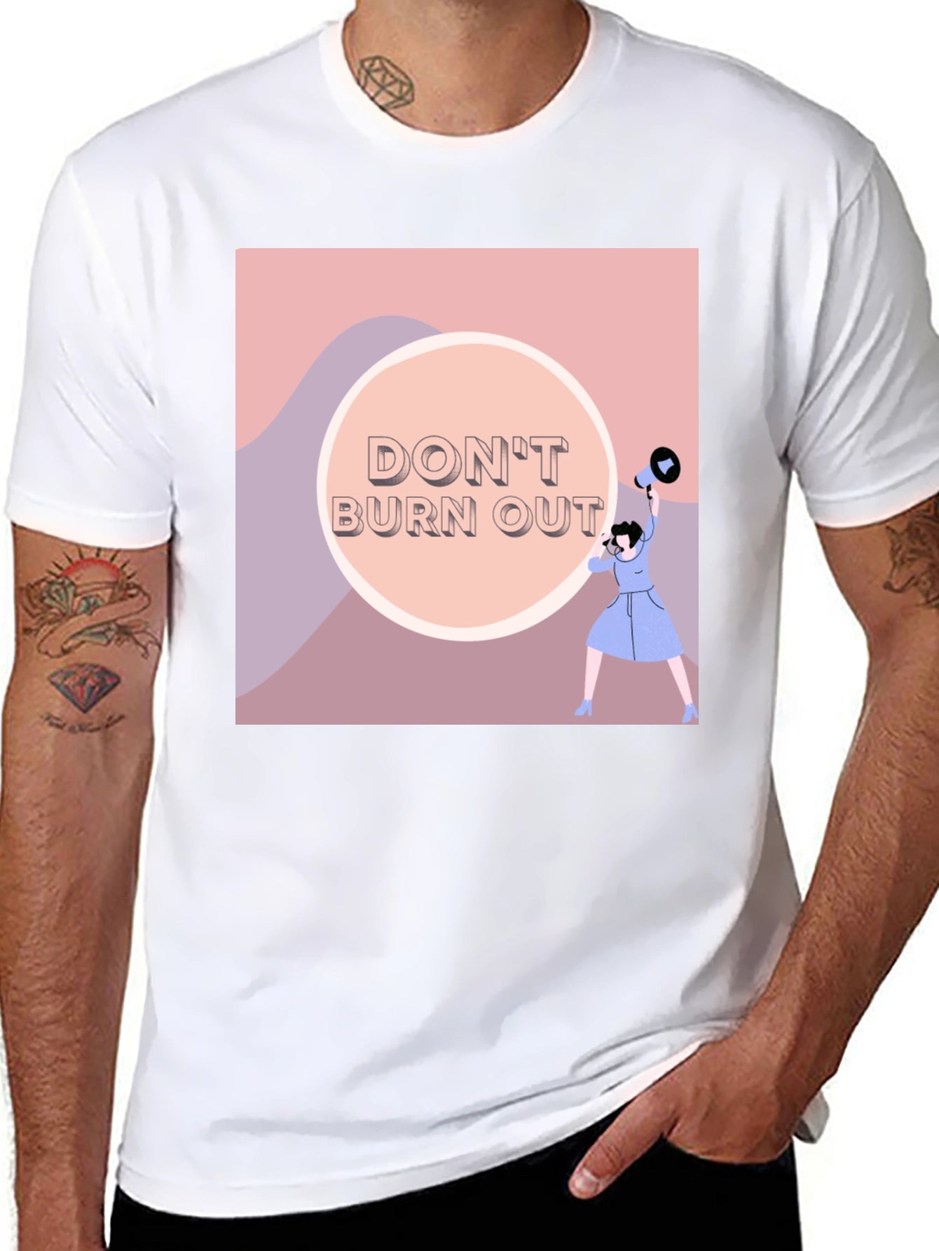 Dont Burn Out Graphic Tee - Black