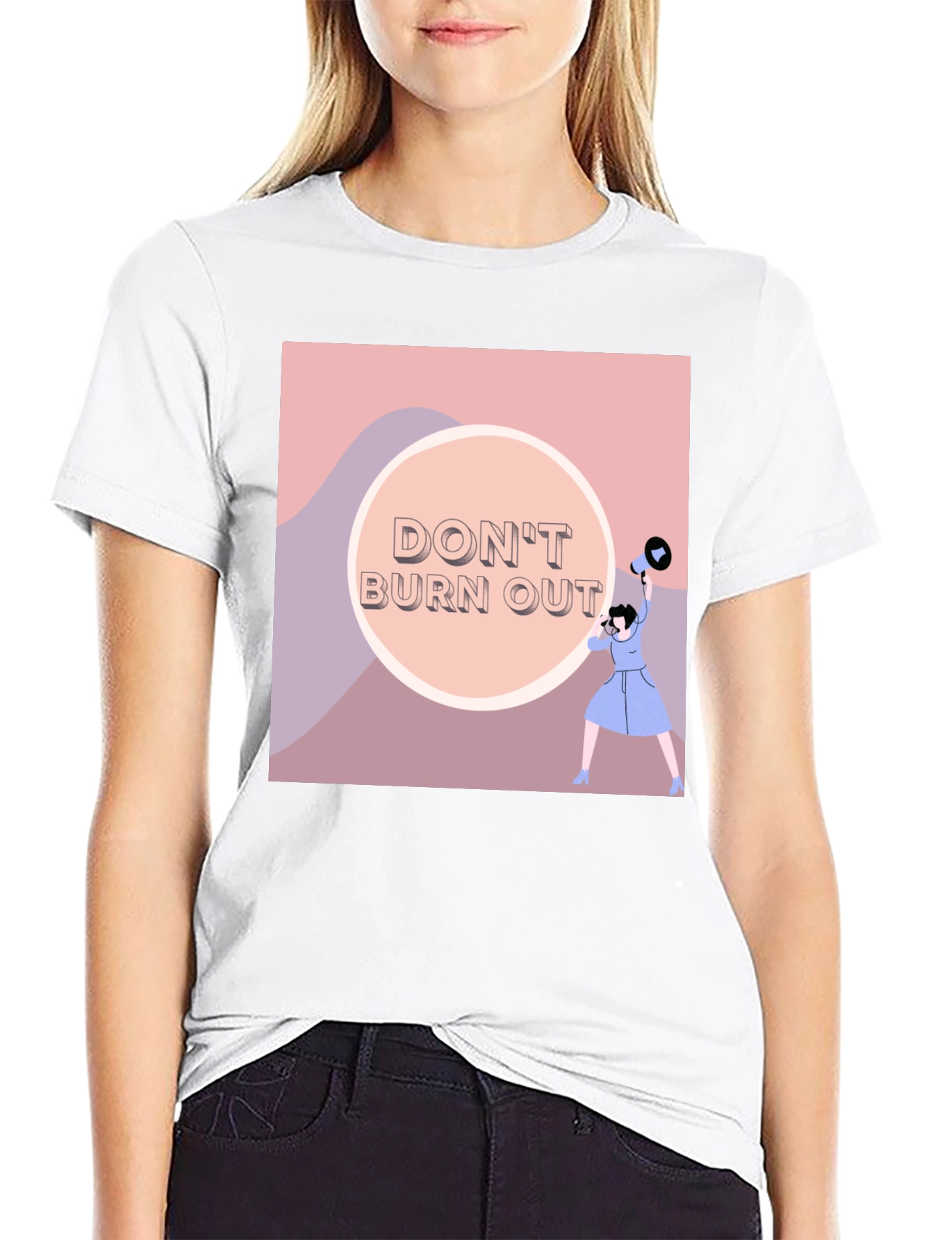 Dont Burn Out Graphic Tee - Black