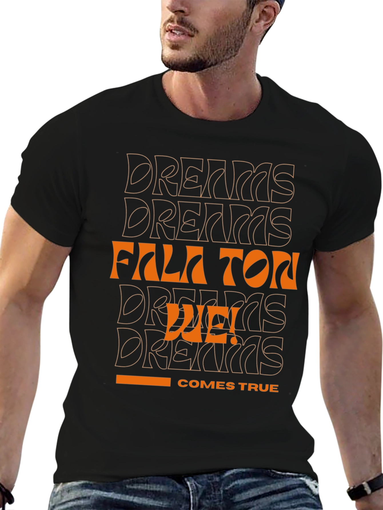 Dreams Come True Black Graphic Tee