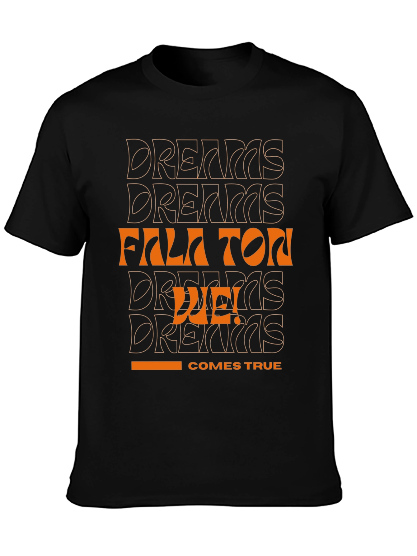 Dreams Come True Black Graphic Tee