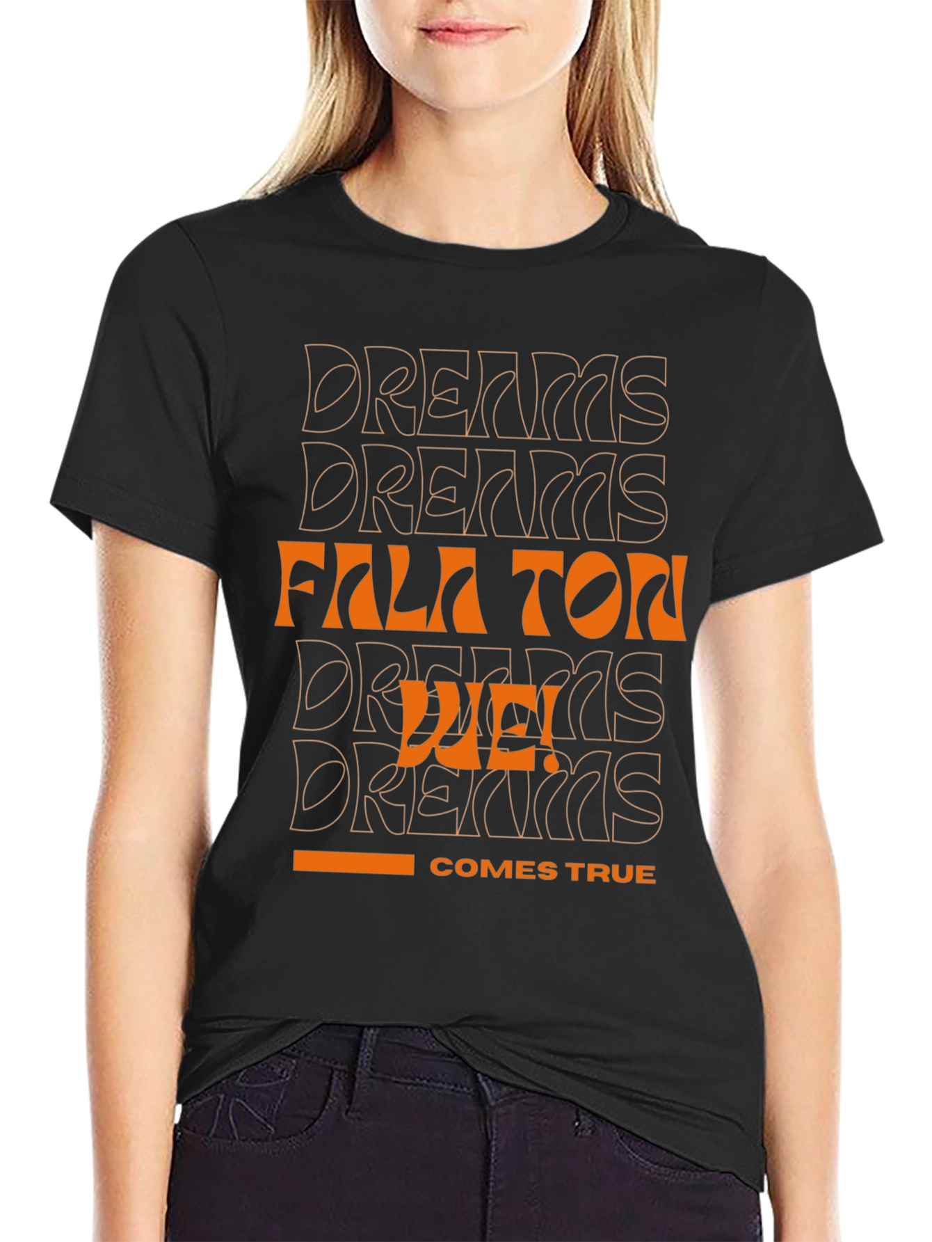 Dreams Come True Black Graphic Tee