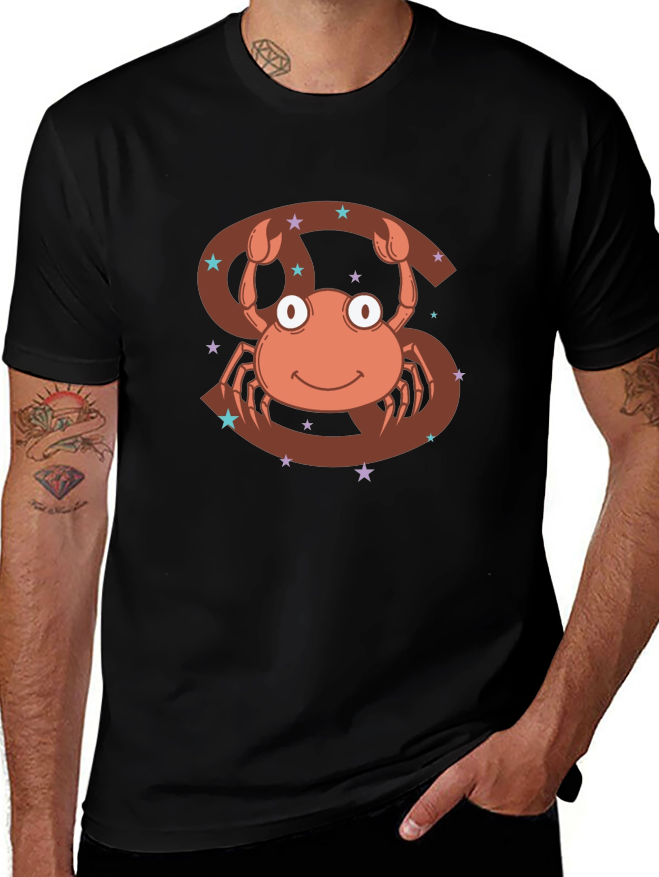 Cancer Zodiac T-Shirt - Cute Crab Design