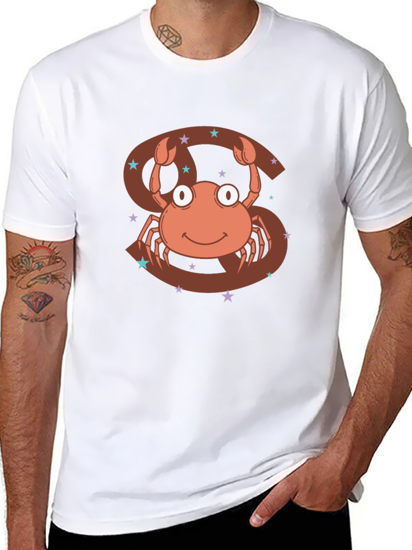 Cancer Zodiac T-Shirt - Cute Crab Design