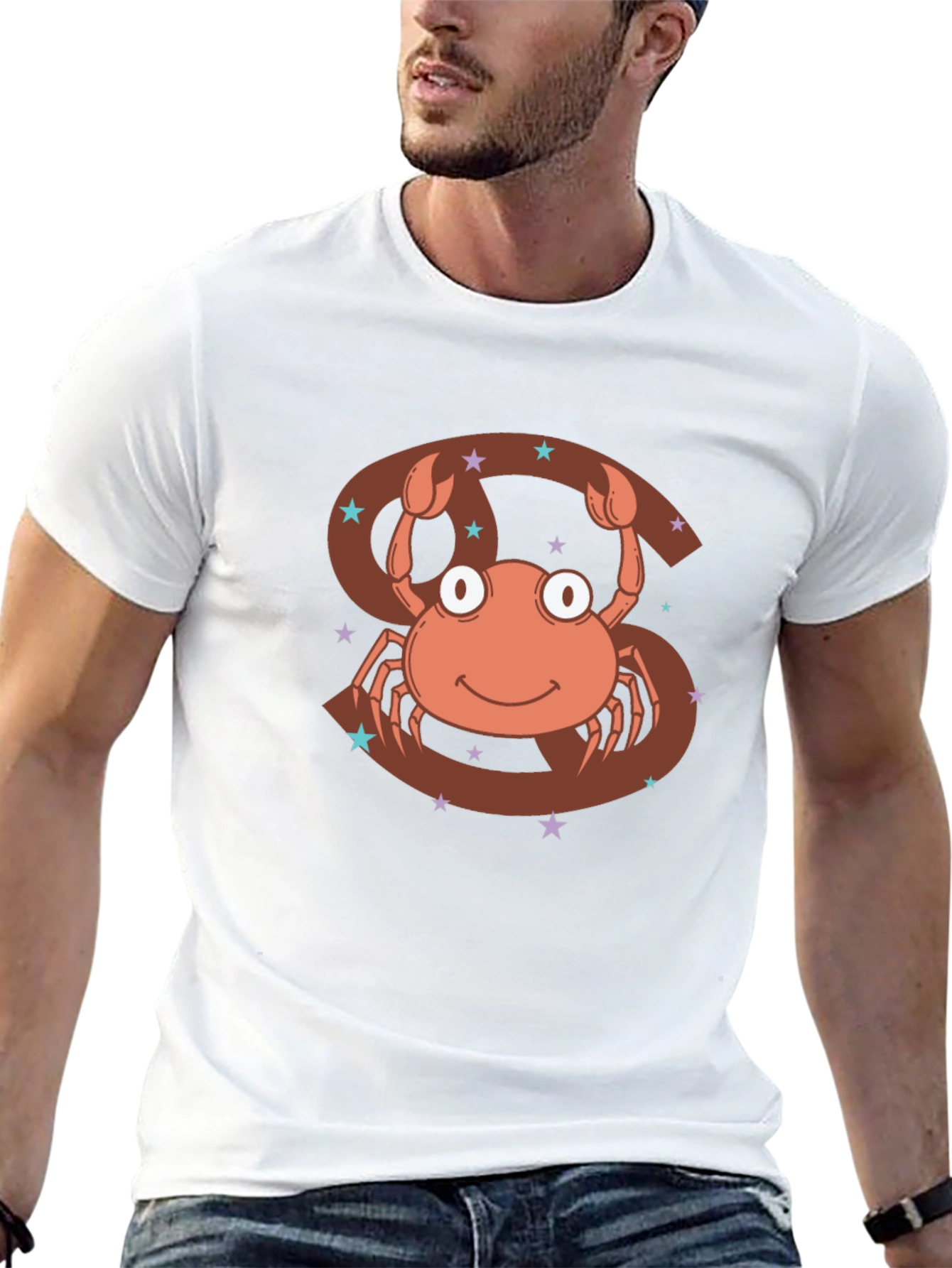 Cancer Zodiac T-Shirt - Cute Crab Design
