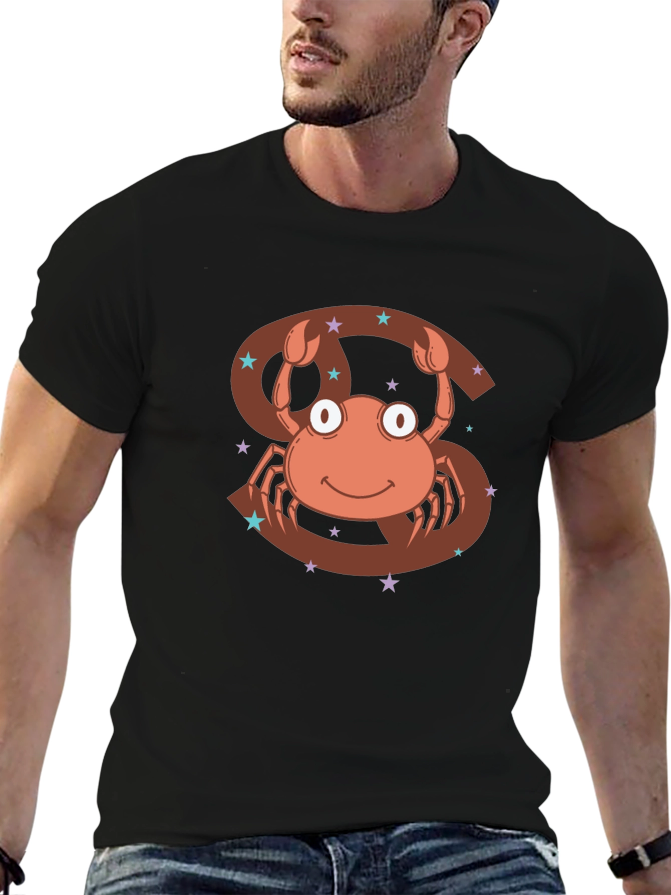 Cancer Zodiac T-Shirt - Cute Crab Design