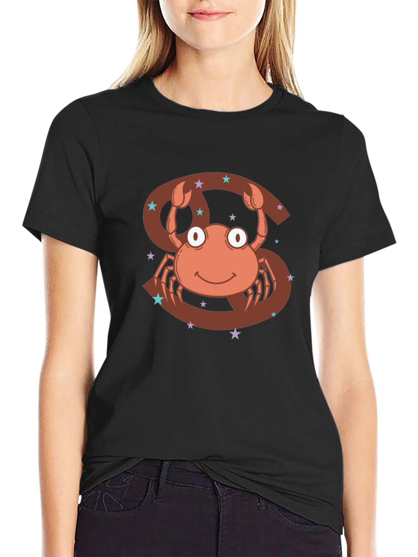 Cancer Zodiac T-Shirt - Cute Crab Design