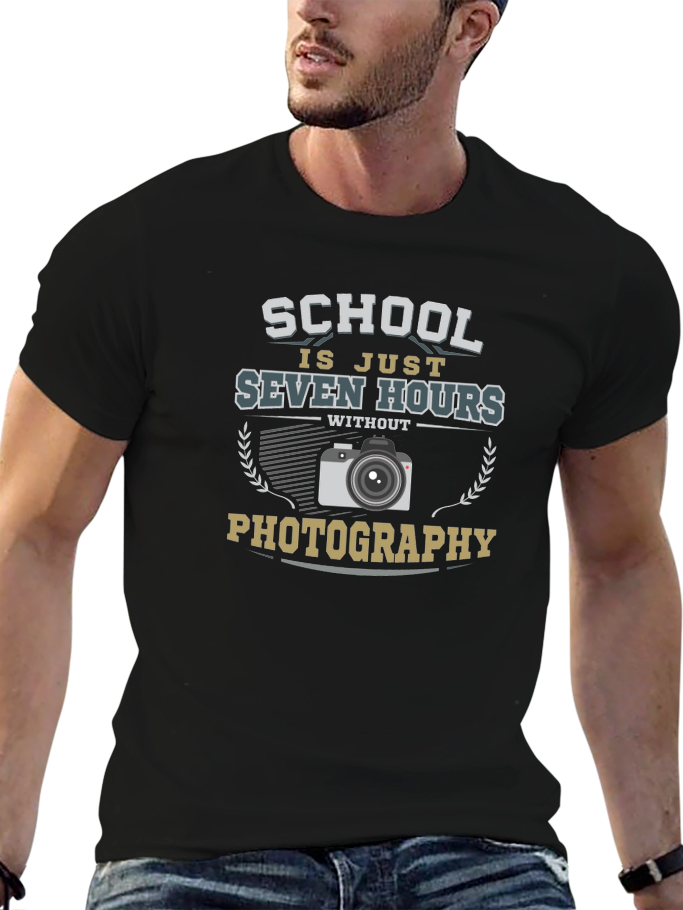 Photography Lover T-Shirt School is Just Seven Hours Without