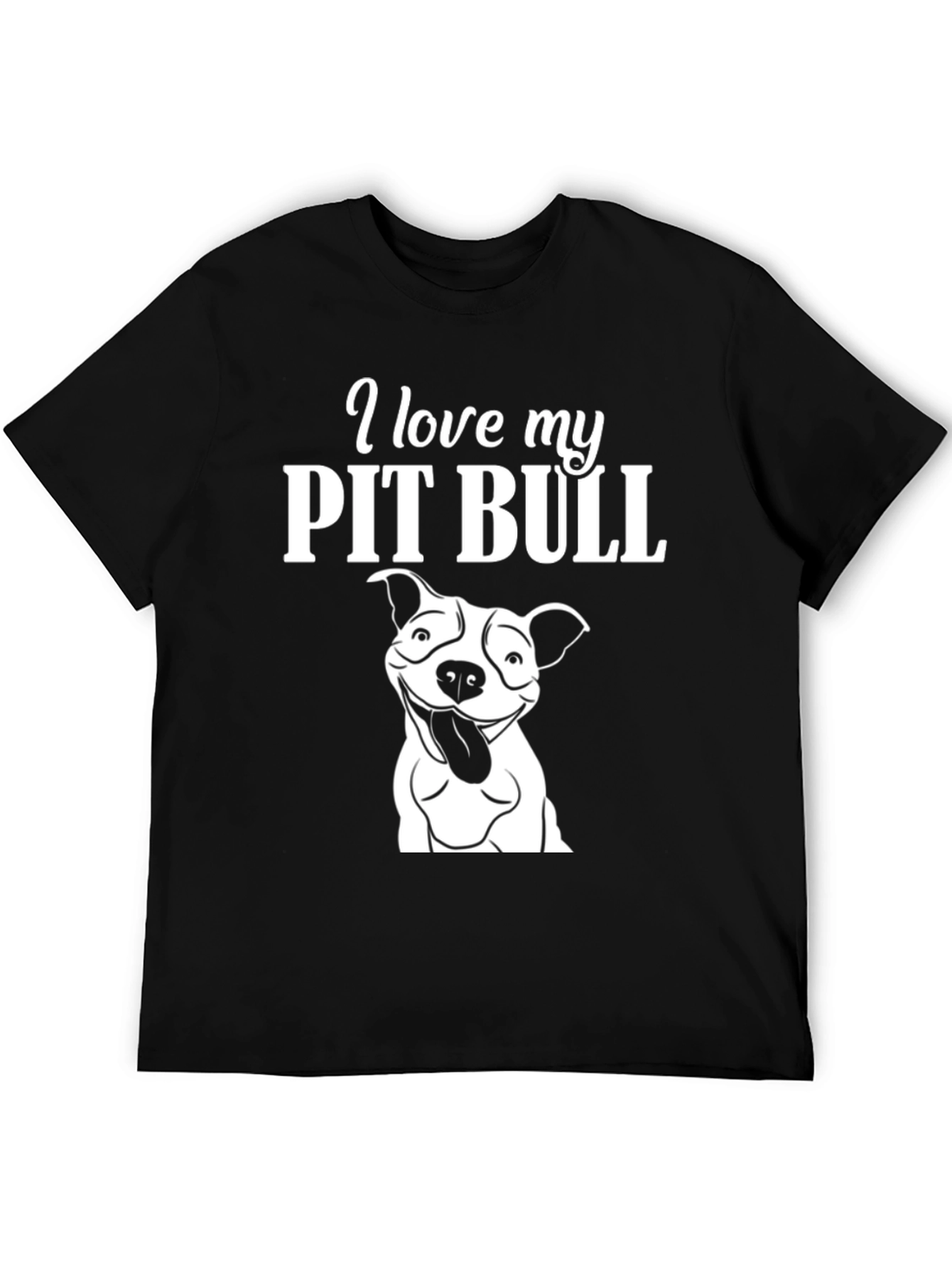 I Love My Pit Bull Graphic T-Shirt