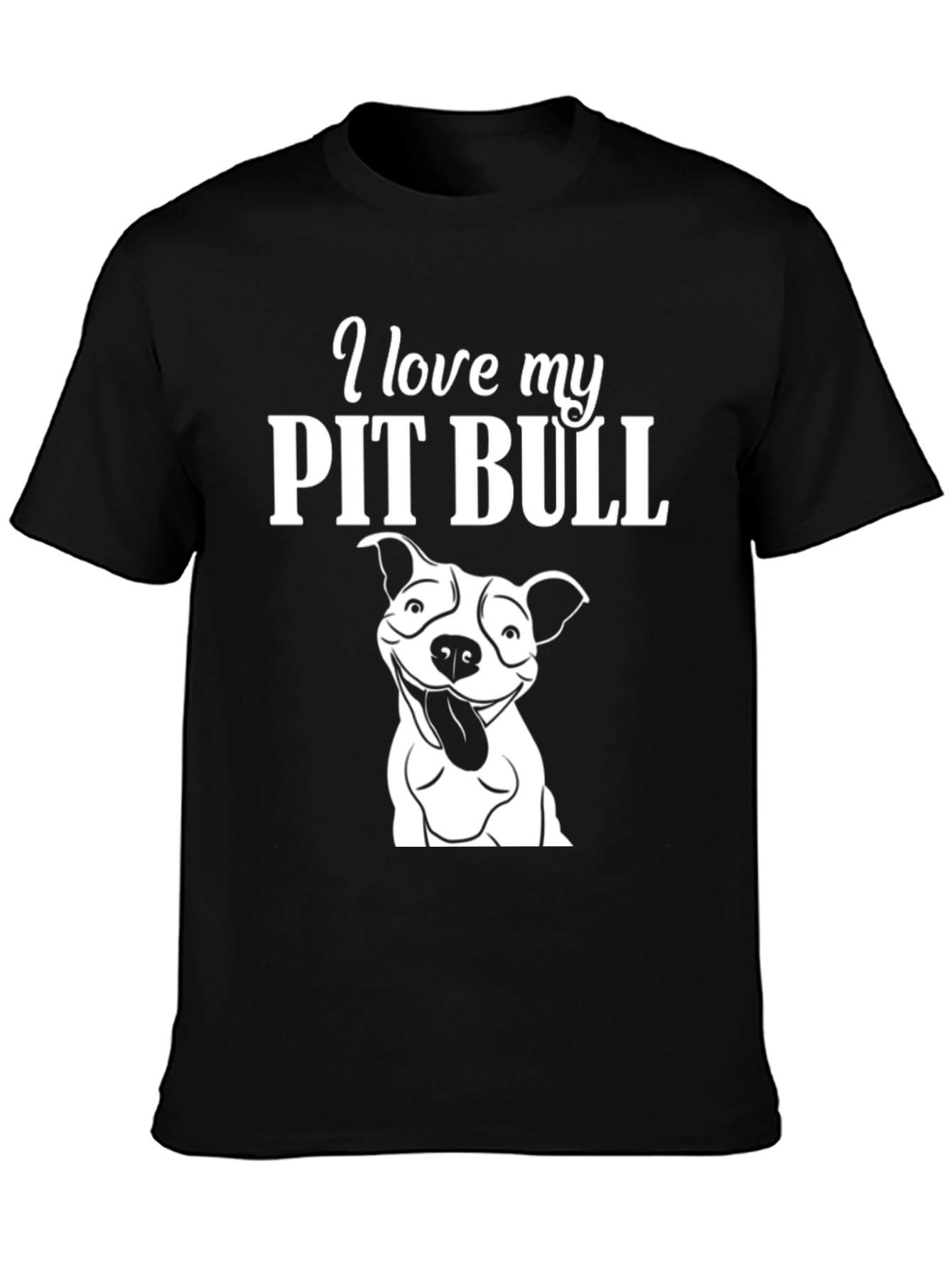 I Love My Pit Bull Graphic T-Shirt