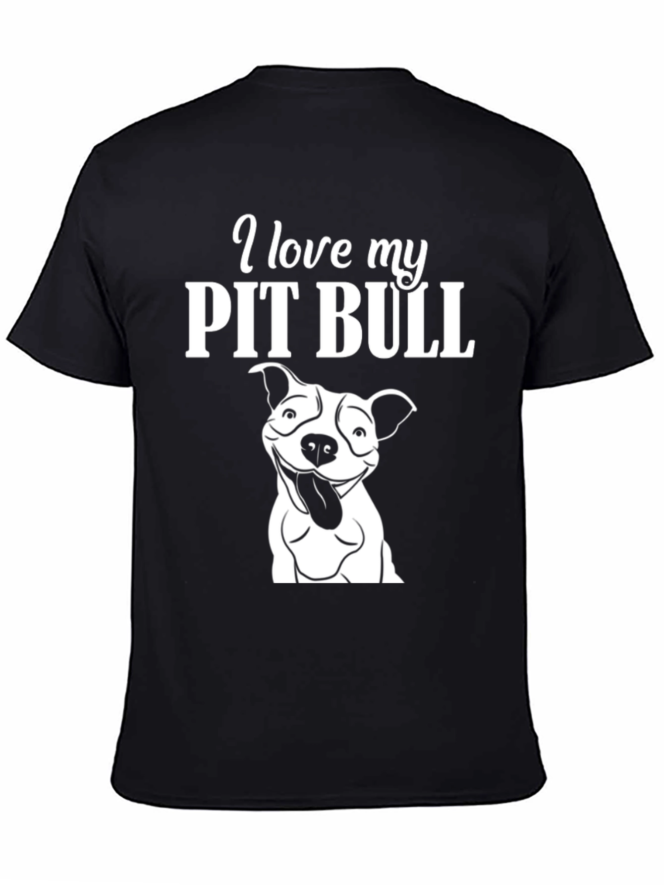 I Love My Pit Bull Graphic T-Shirt