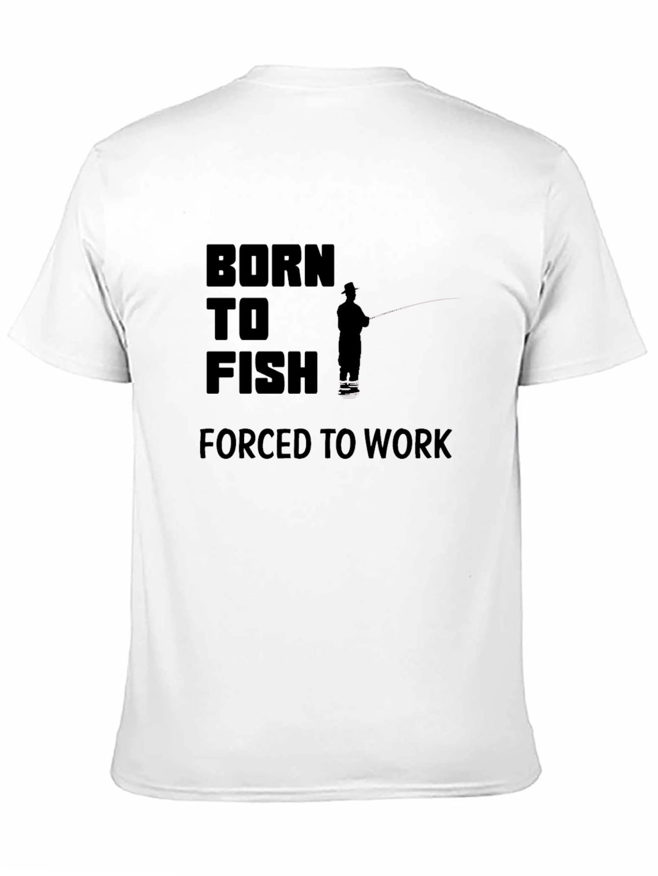 Born to Fish Black Graphic Tee
