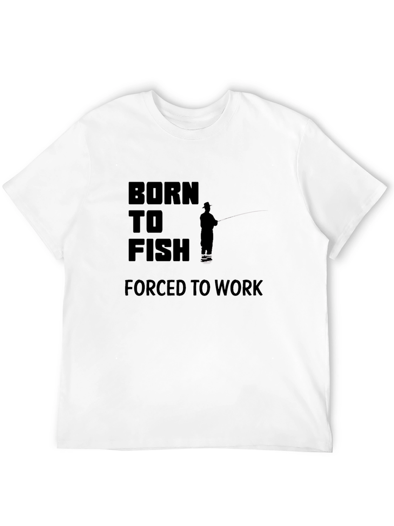 Born to Fish Black Graphic Tee