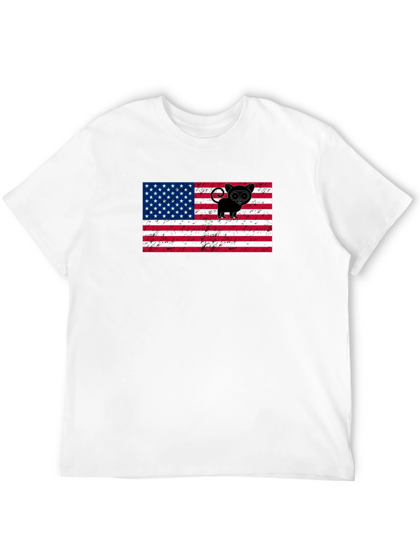 USA Flag Tarsier Graphic Tee
