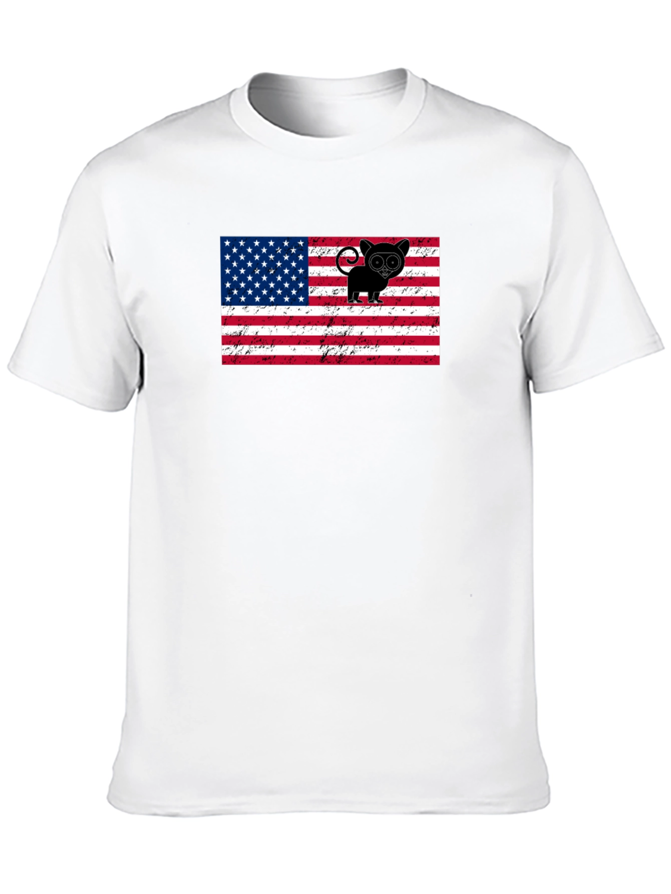 USA Flag Tarsier Graphic Tee
