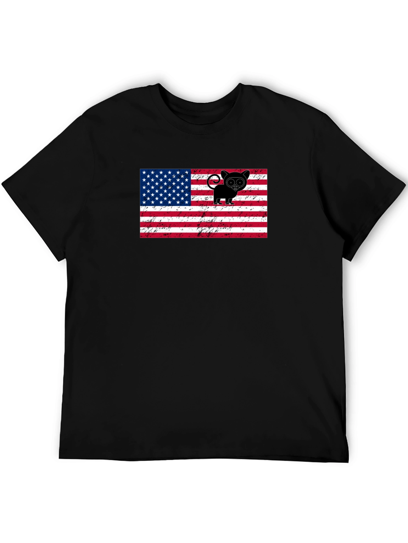 USA Flag Tarsier Graphic Tee