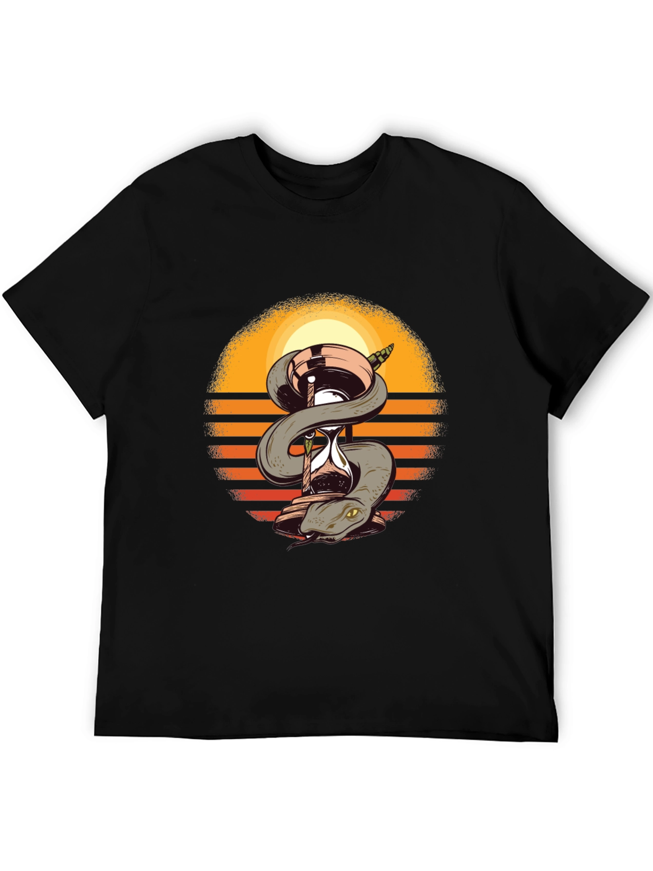 Snake & Hourglass T-Shirt - Time is Precious