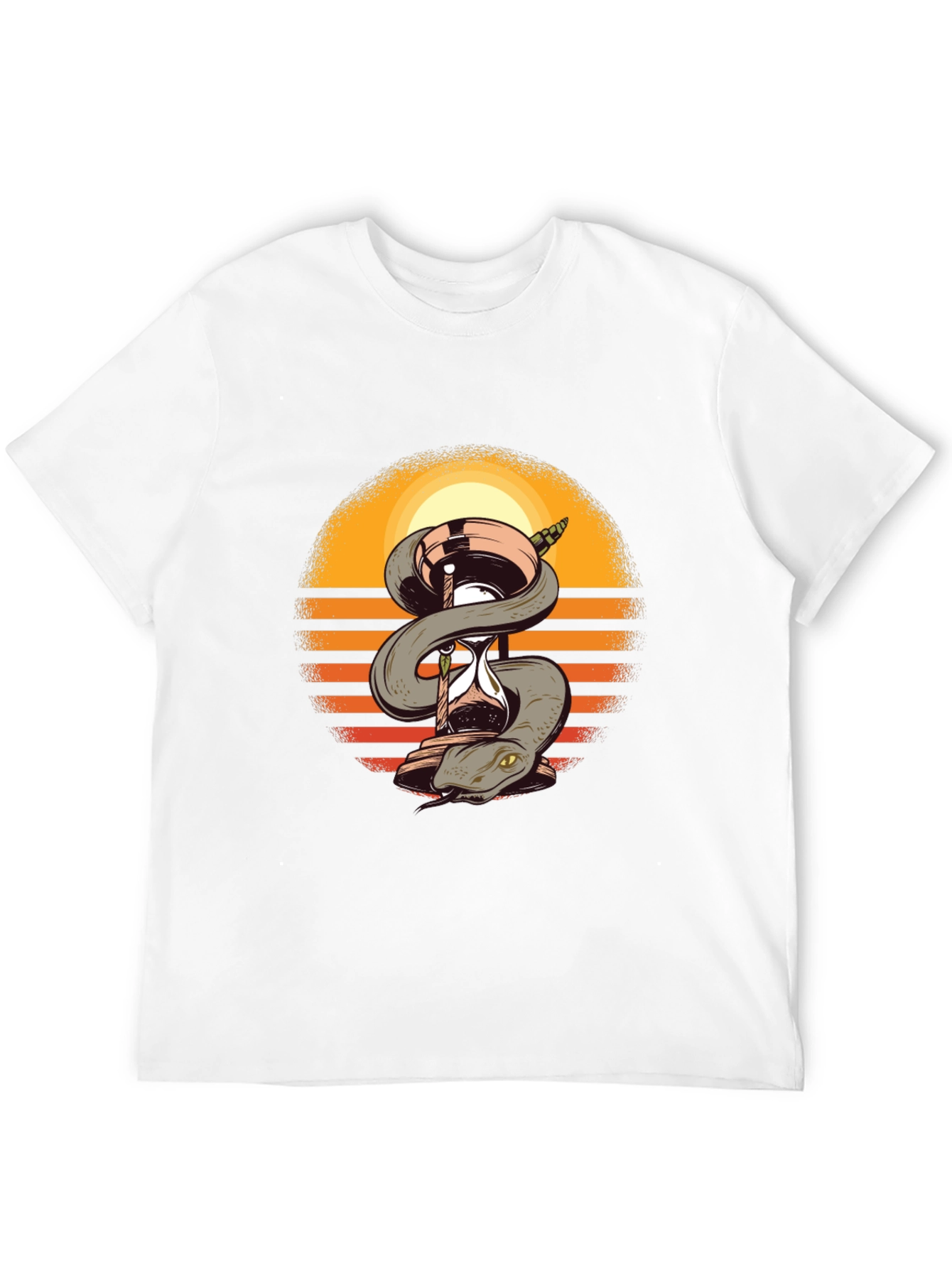 Snake & Hourglass T-Shirt - Time is Precious