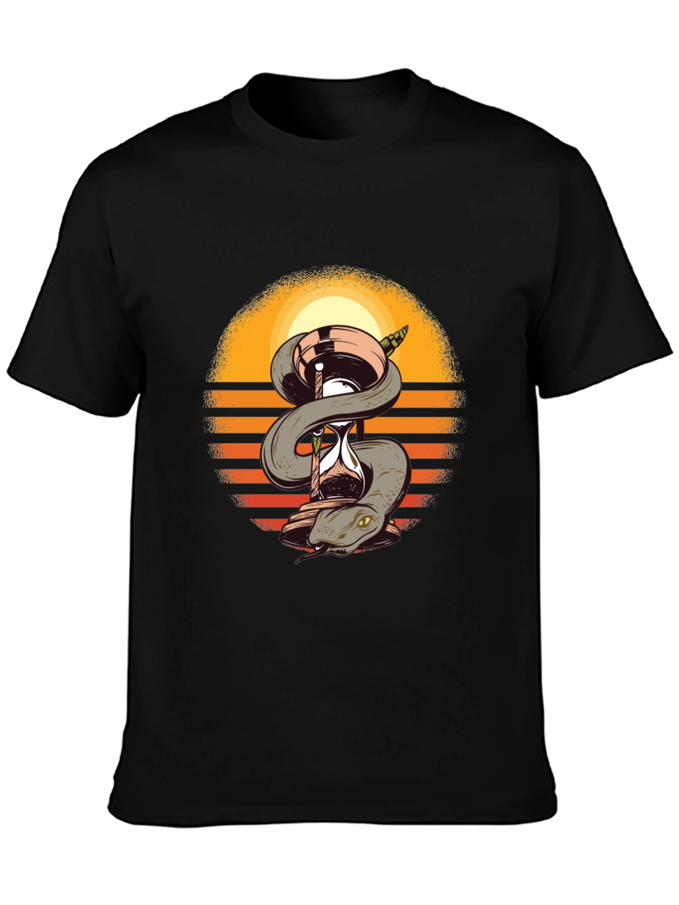 Snake & Hourglass T-Shirt - Time is Precious