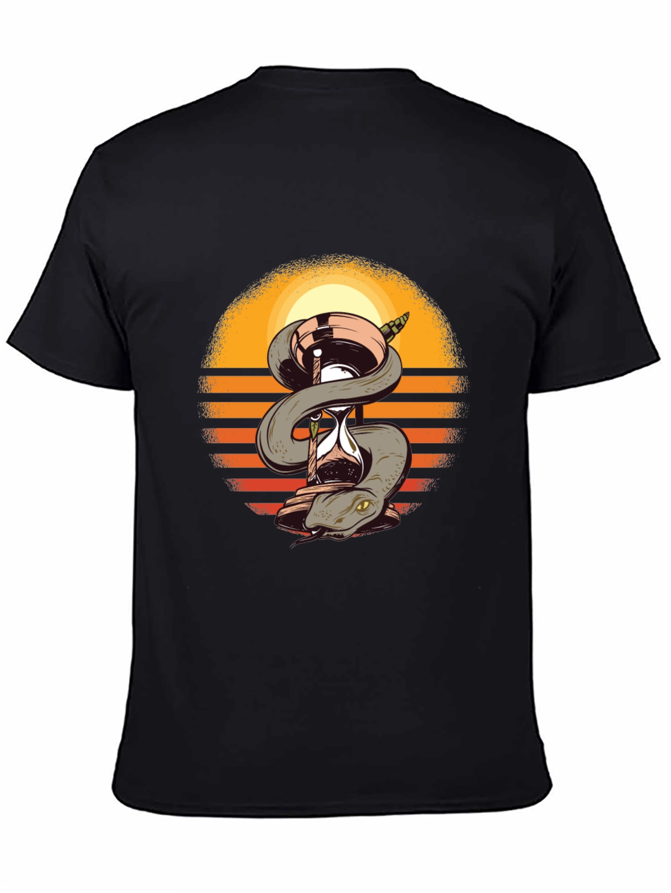 Snake & Hourglass T-Shirt - Time is Precious