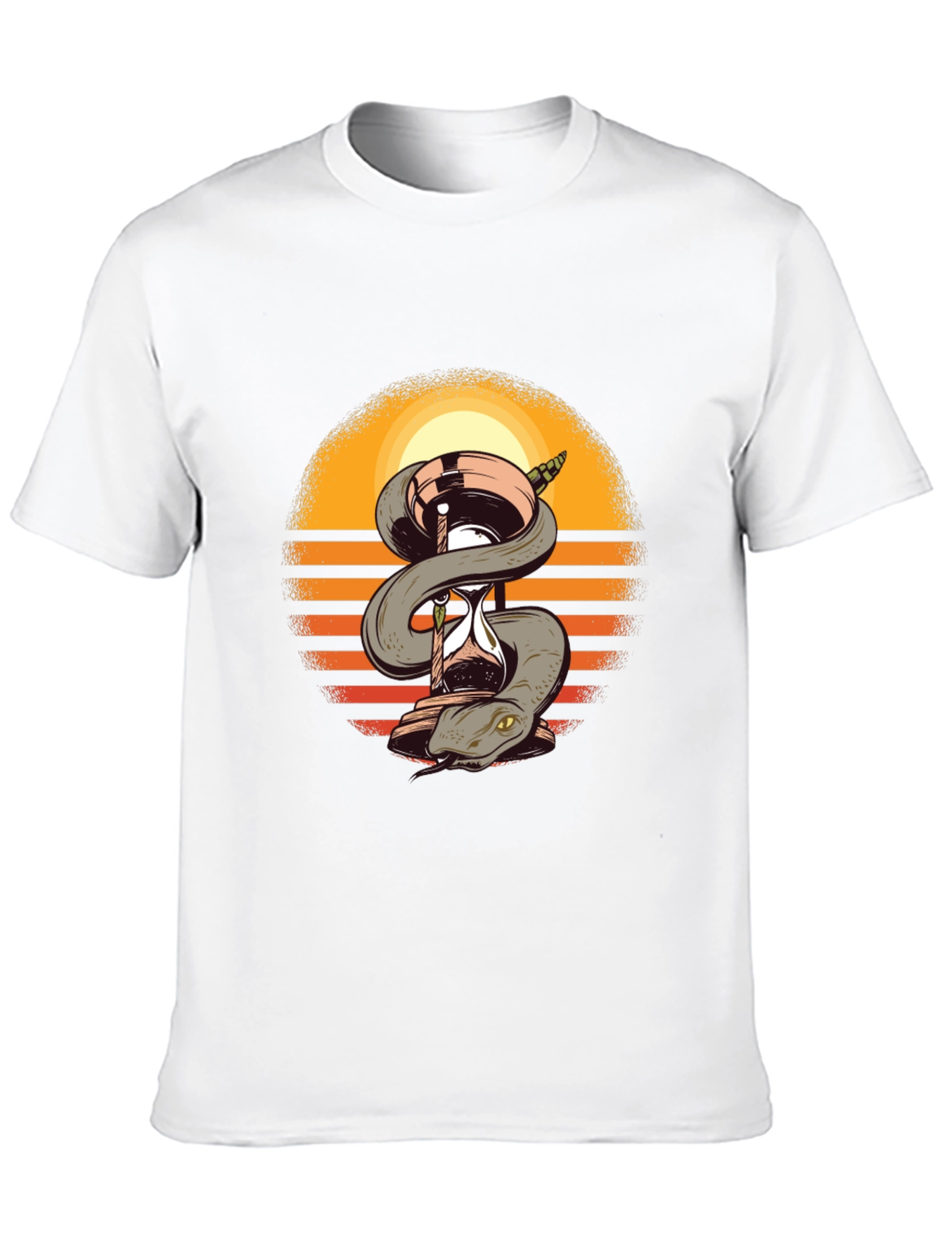 Snake & Hourglass T-Shirt - Time is Precious