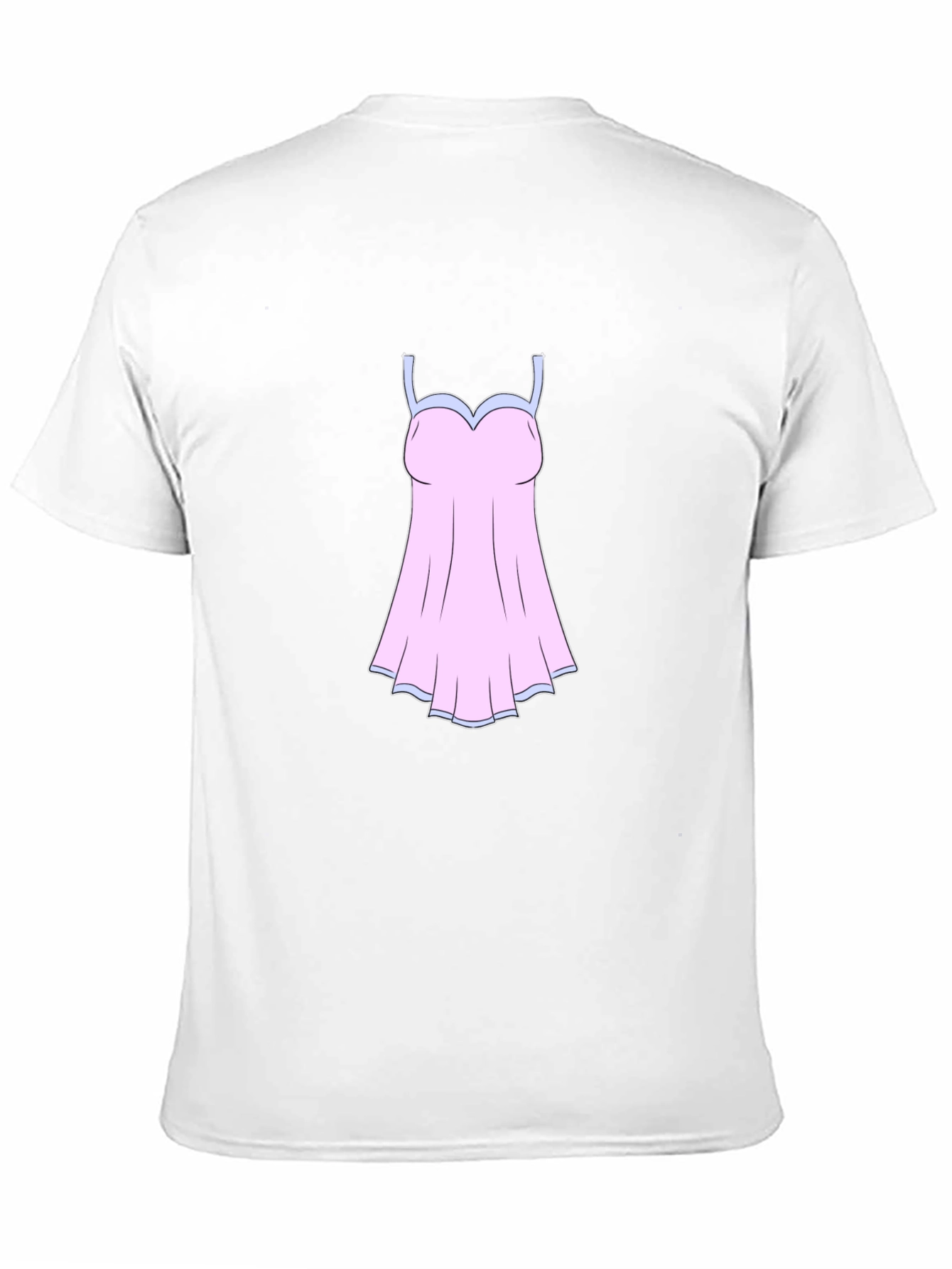 Novelty Black T-Shirt with Nightgown Graphic