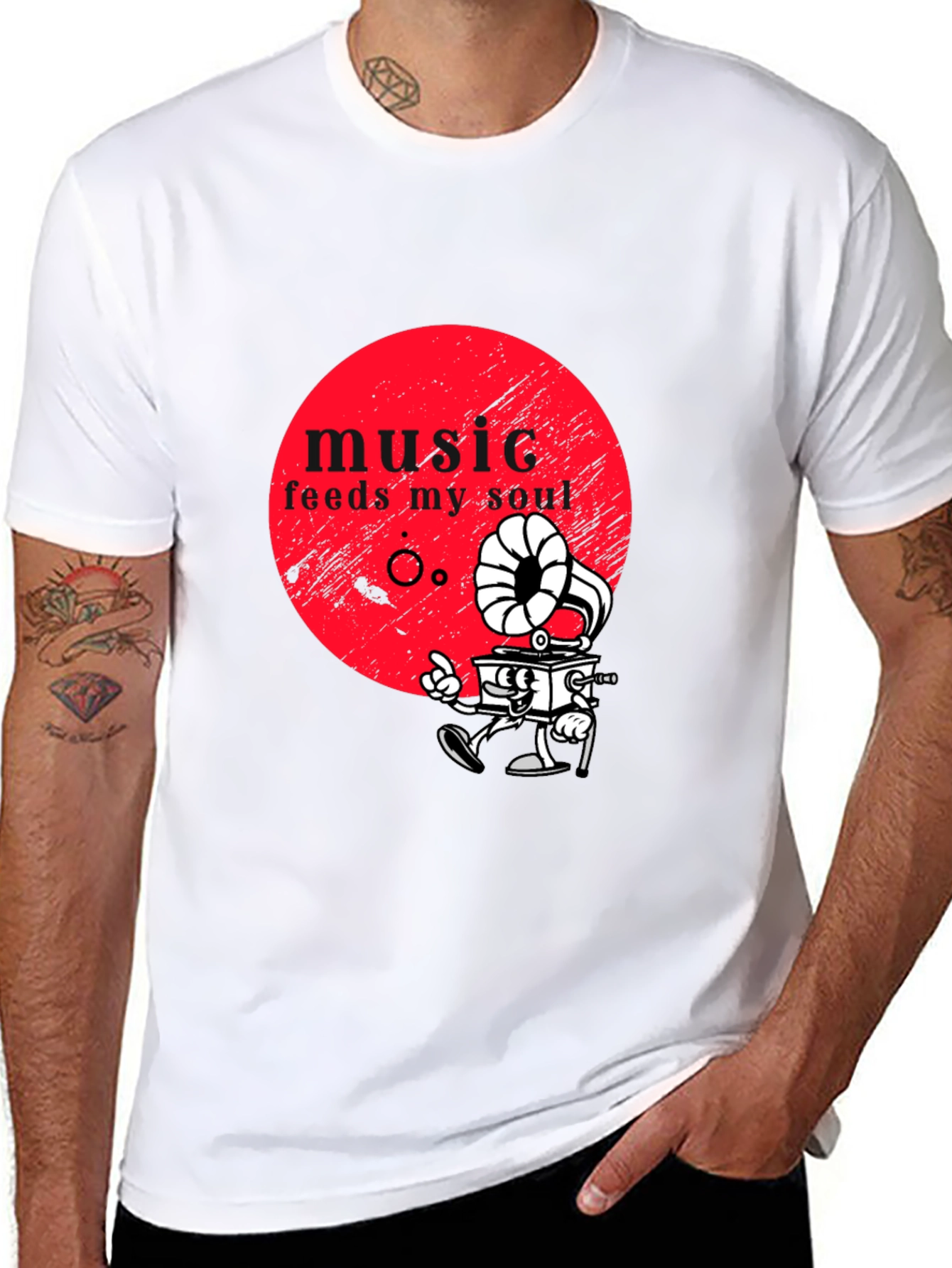 Music Feeds My Soul Graphic Tee