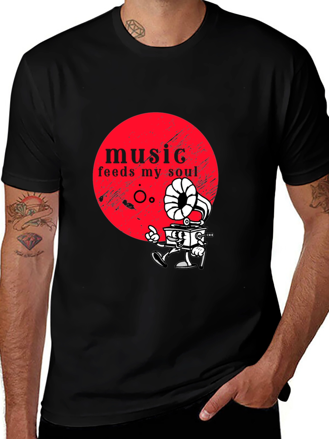 Music Feeds My Soul Graphic Tee