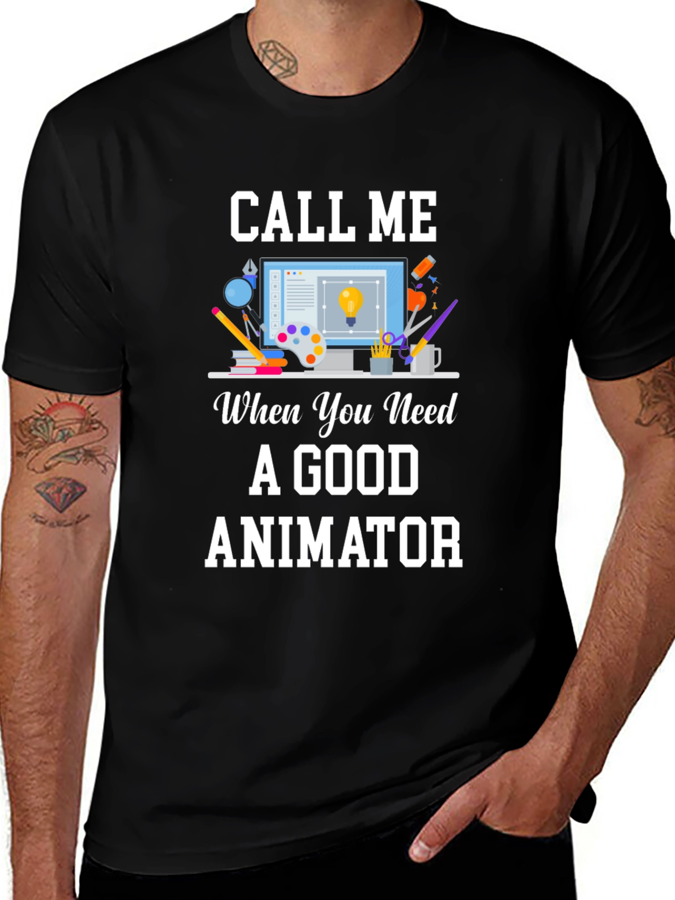 Call Me Animator T-Shirt - Creative Design