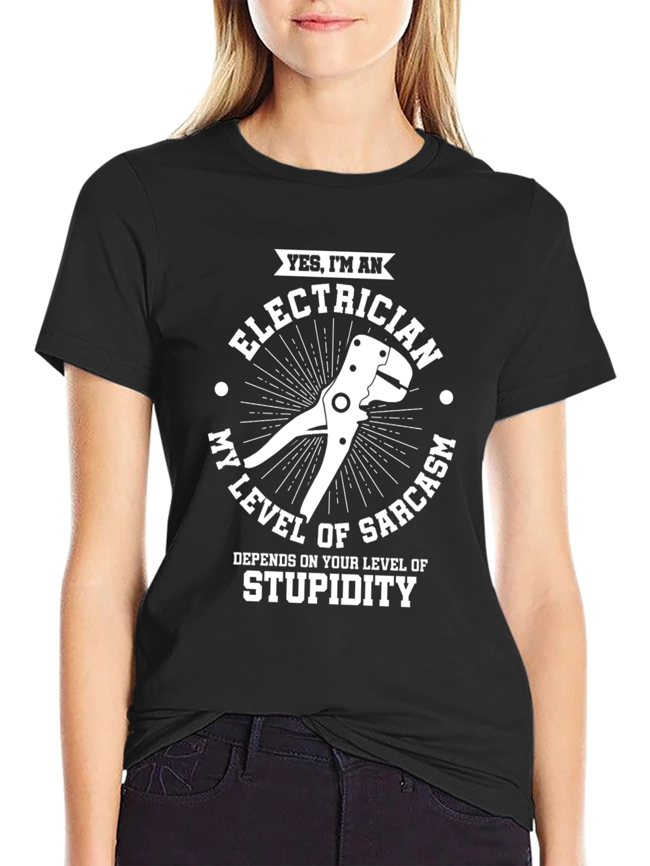 Electrician Sarcasm T-Shirt - Funny Electrical Worker Tee
