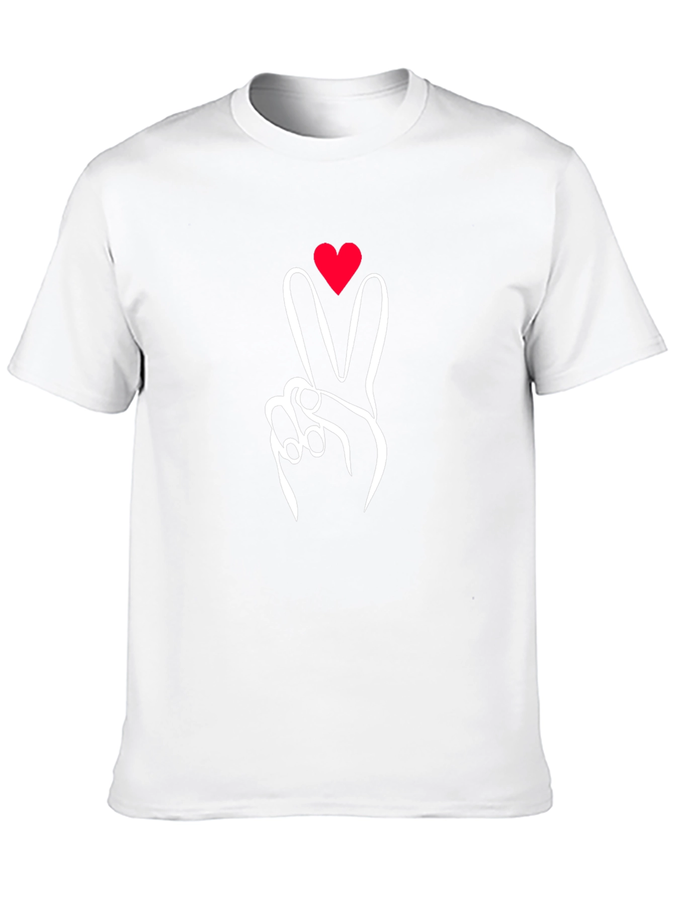 Peace Love Sign Graphic Tee - Black