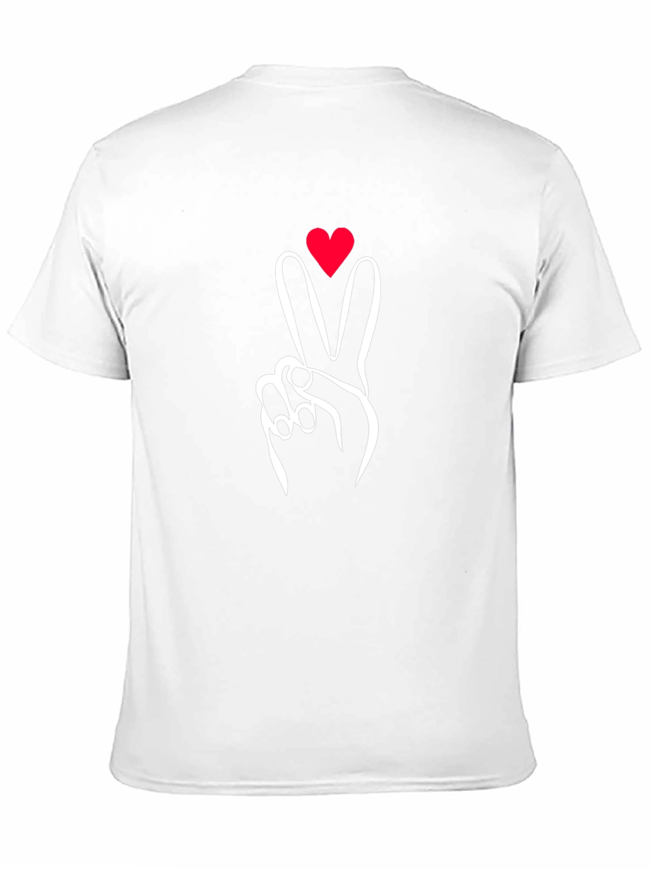 Peace Love Sign Graphic Tee - Black