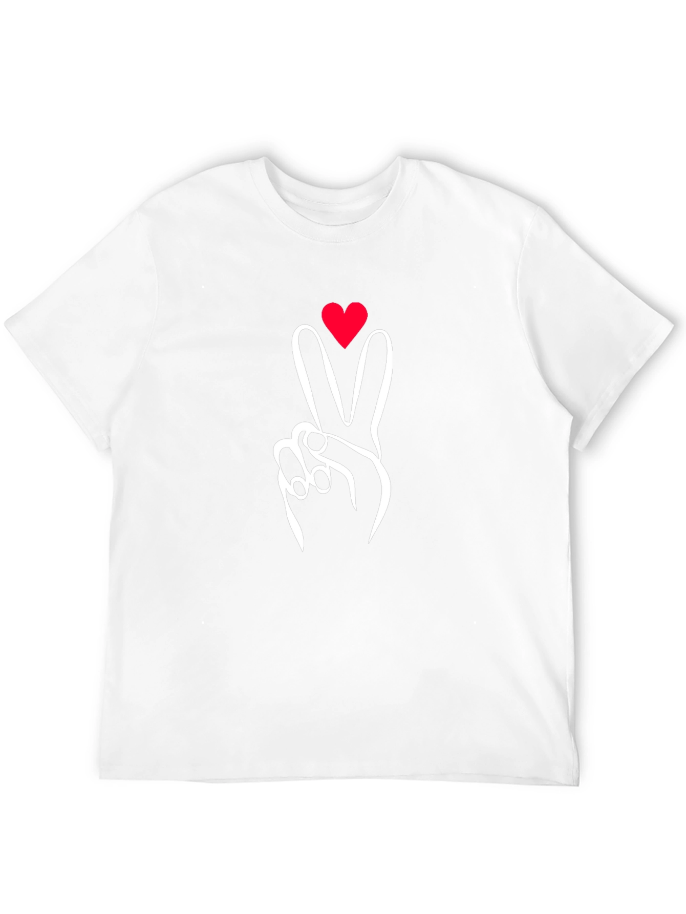 Peace Love Sign Graphic Tee - Black