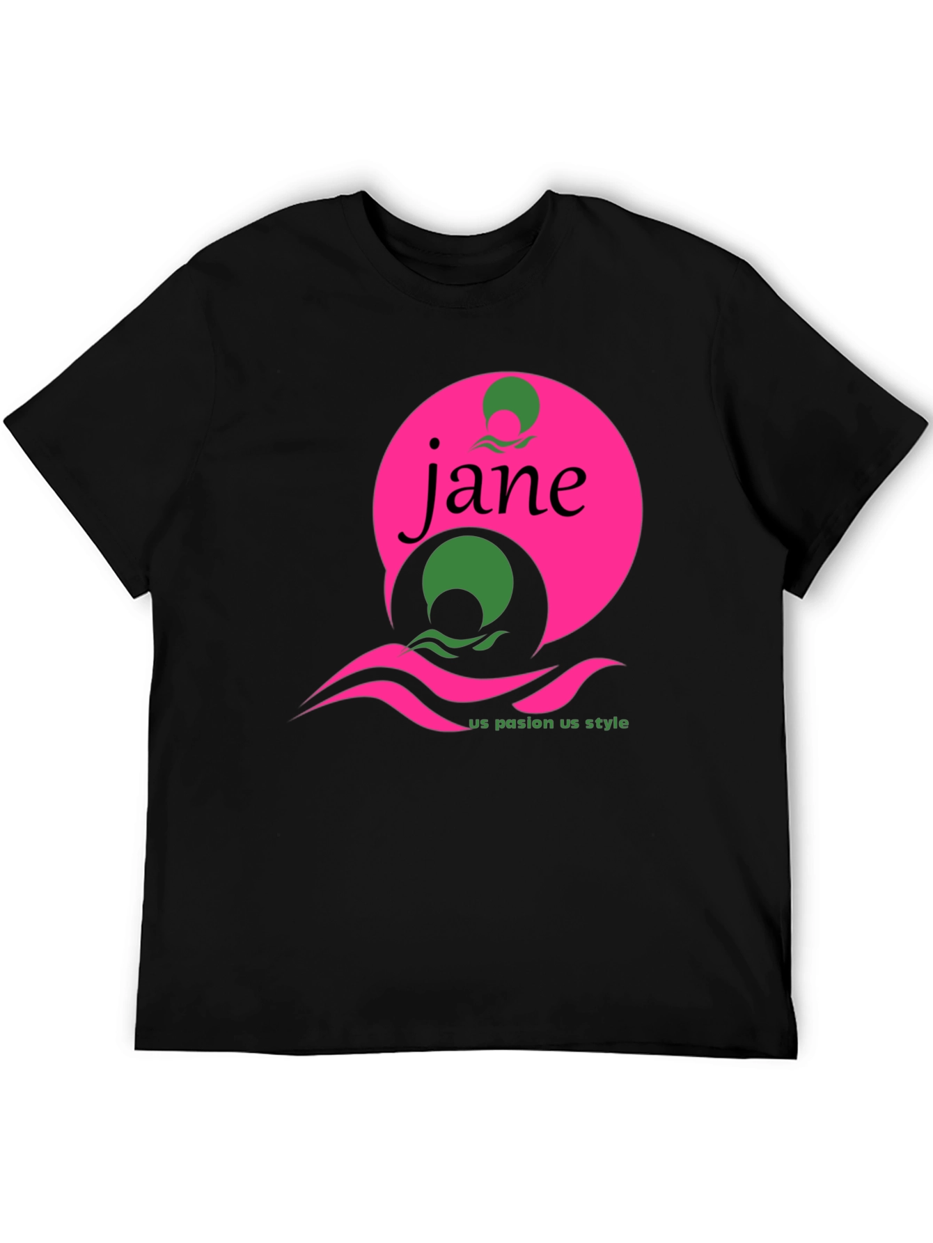 Jane Graphic Tee - Black Short Sleeve T-Shirt