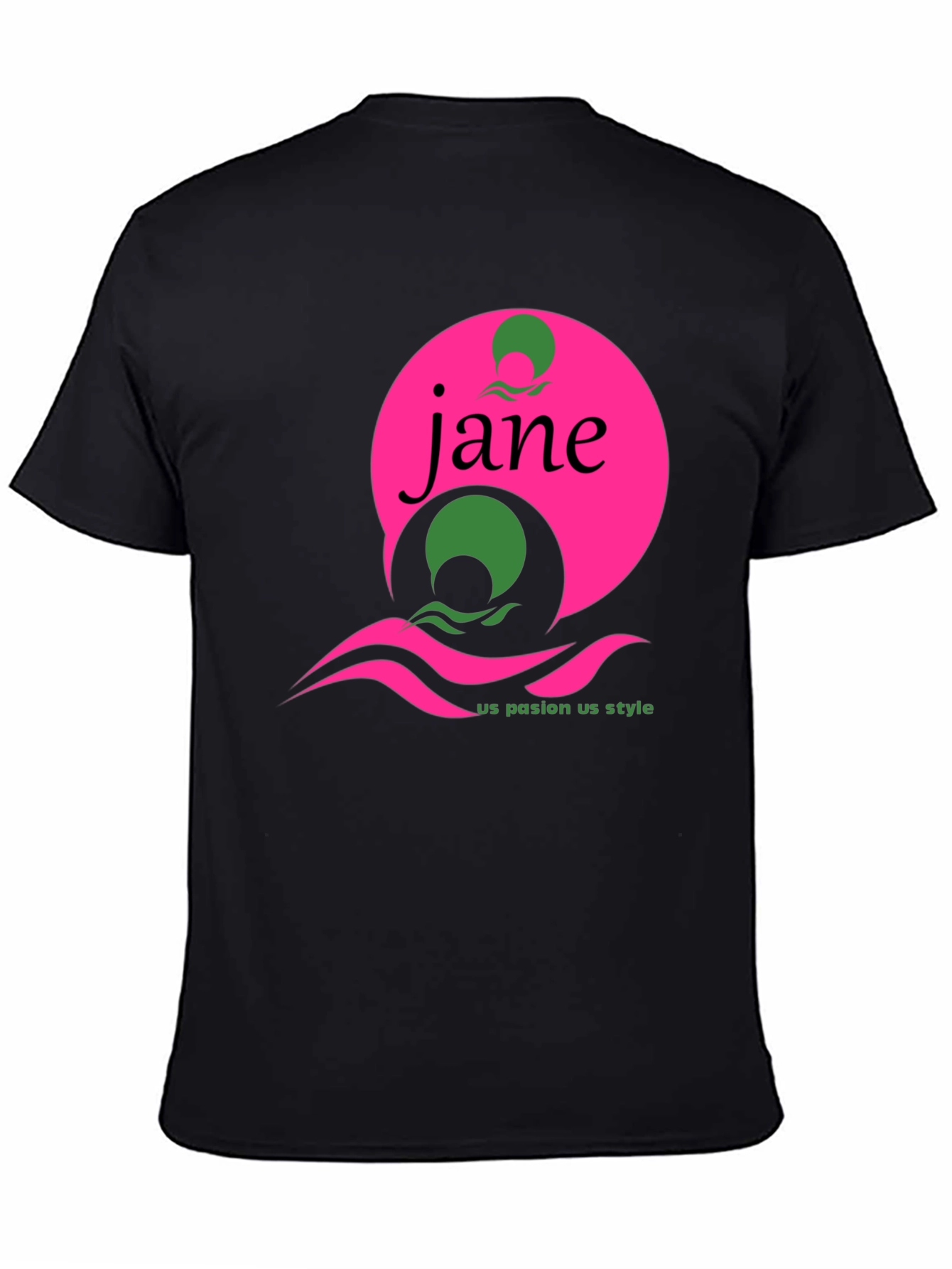 Jane Graphic Tee - Black Short Sleeve T-Shirt
