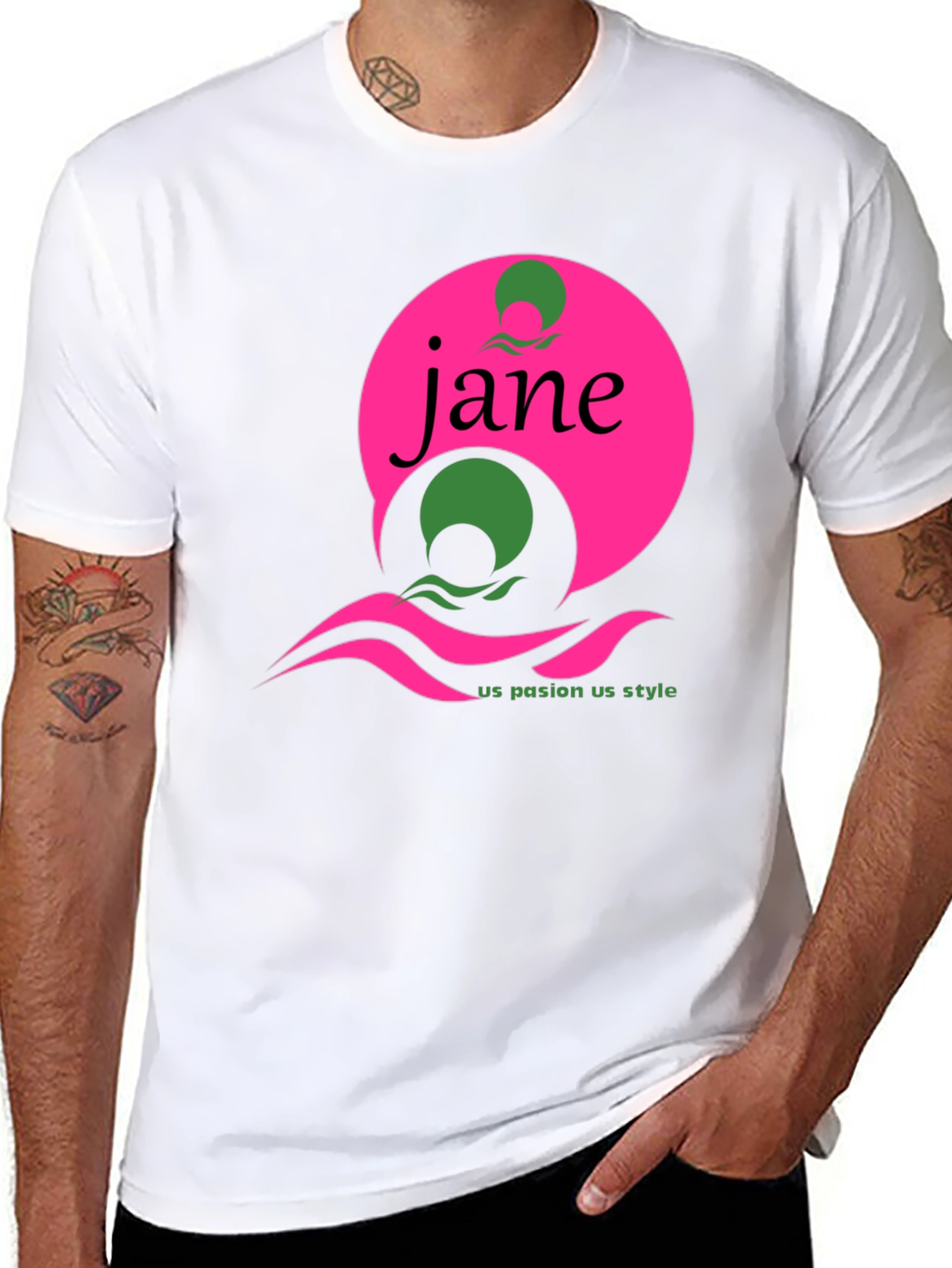 Jane Graphic Tee - Black Short Sleeve T-Shirt